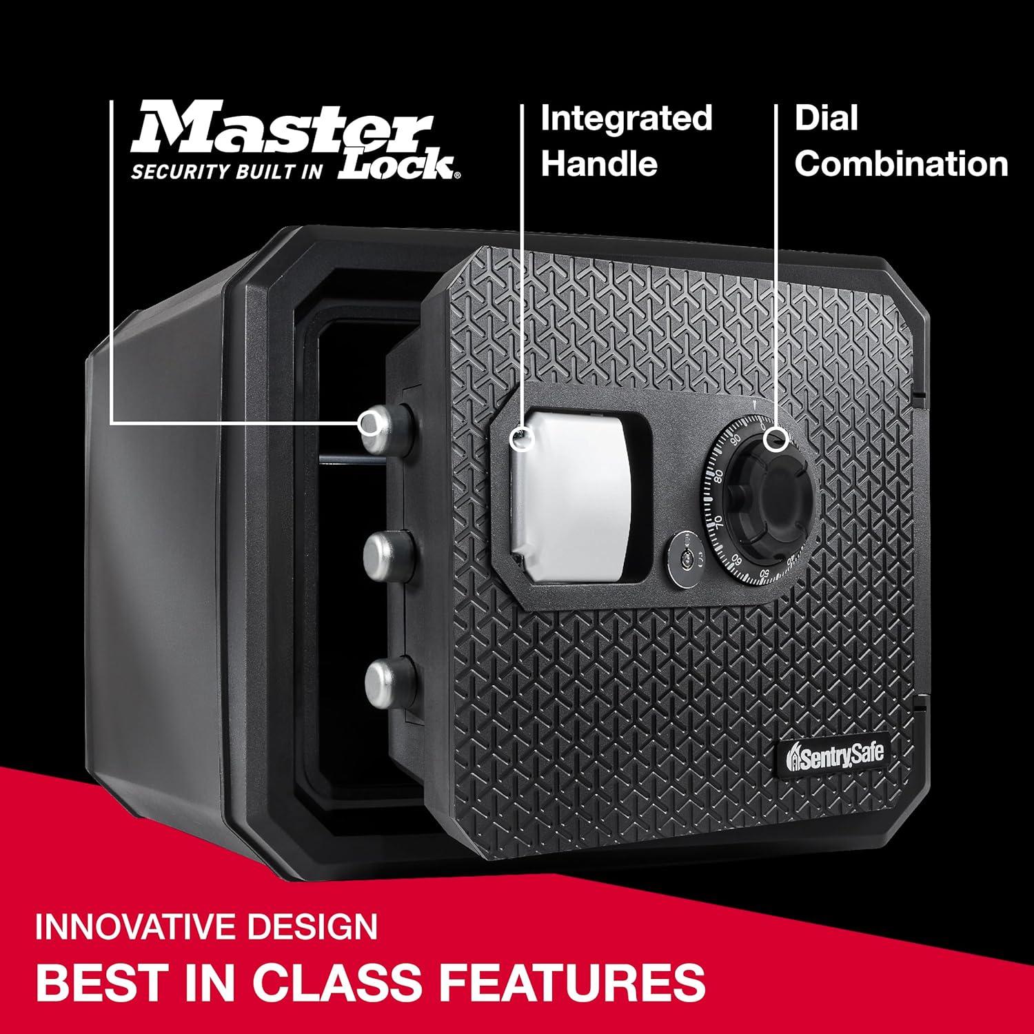 Sentry Safe Home Safe, Fire-Resistant, Water-Resistant with Combination Lock and Override Key