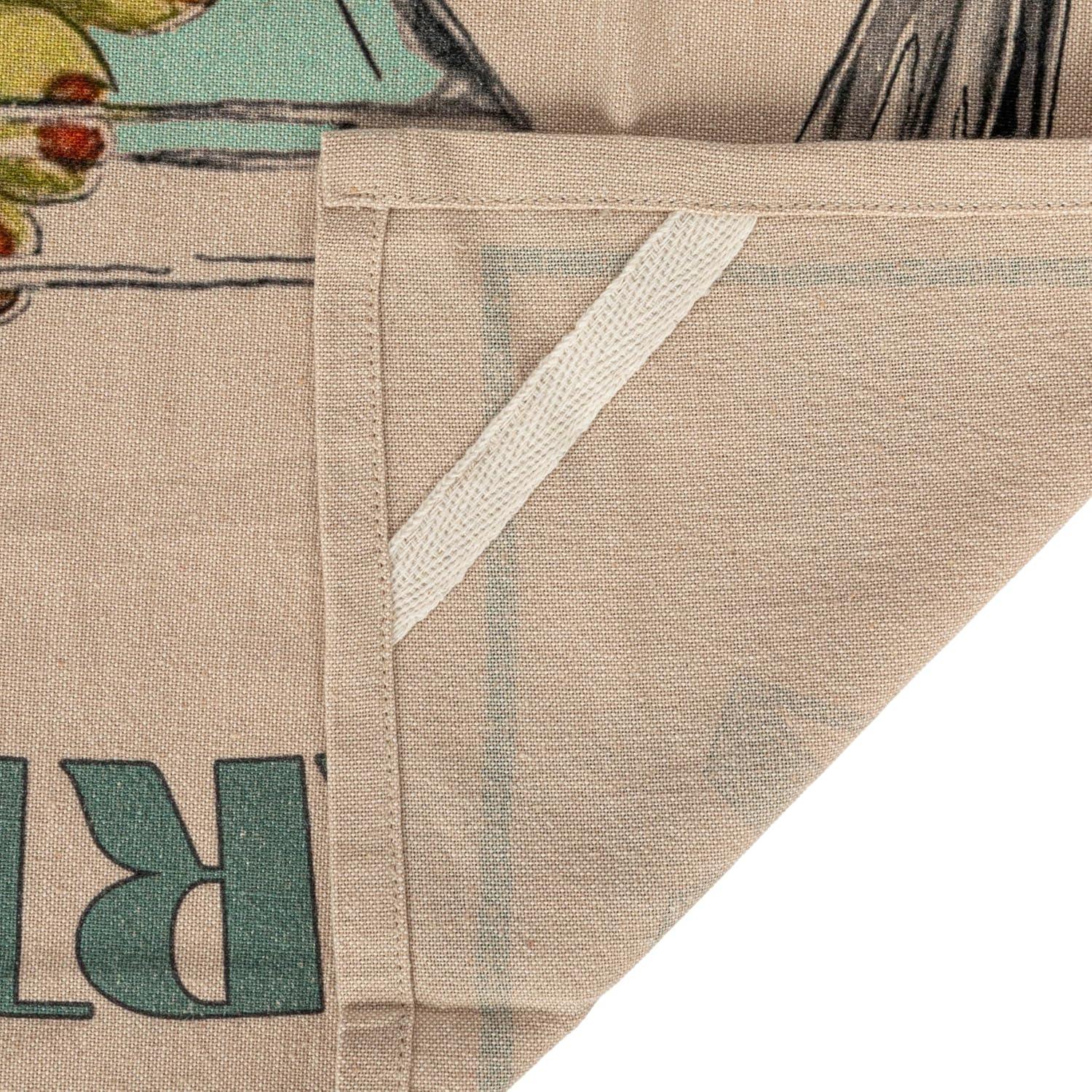 Creative Co-Op Cotton Printed Tea Towel with Cocktail Recipe Prints, Multicolor, Set of 8