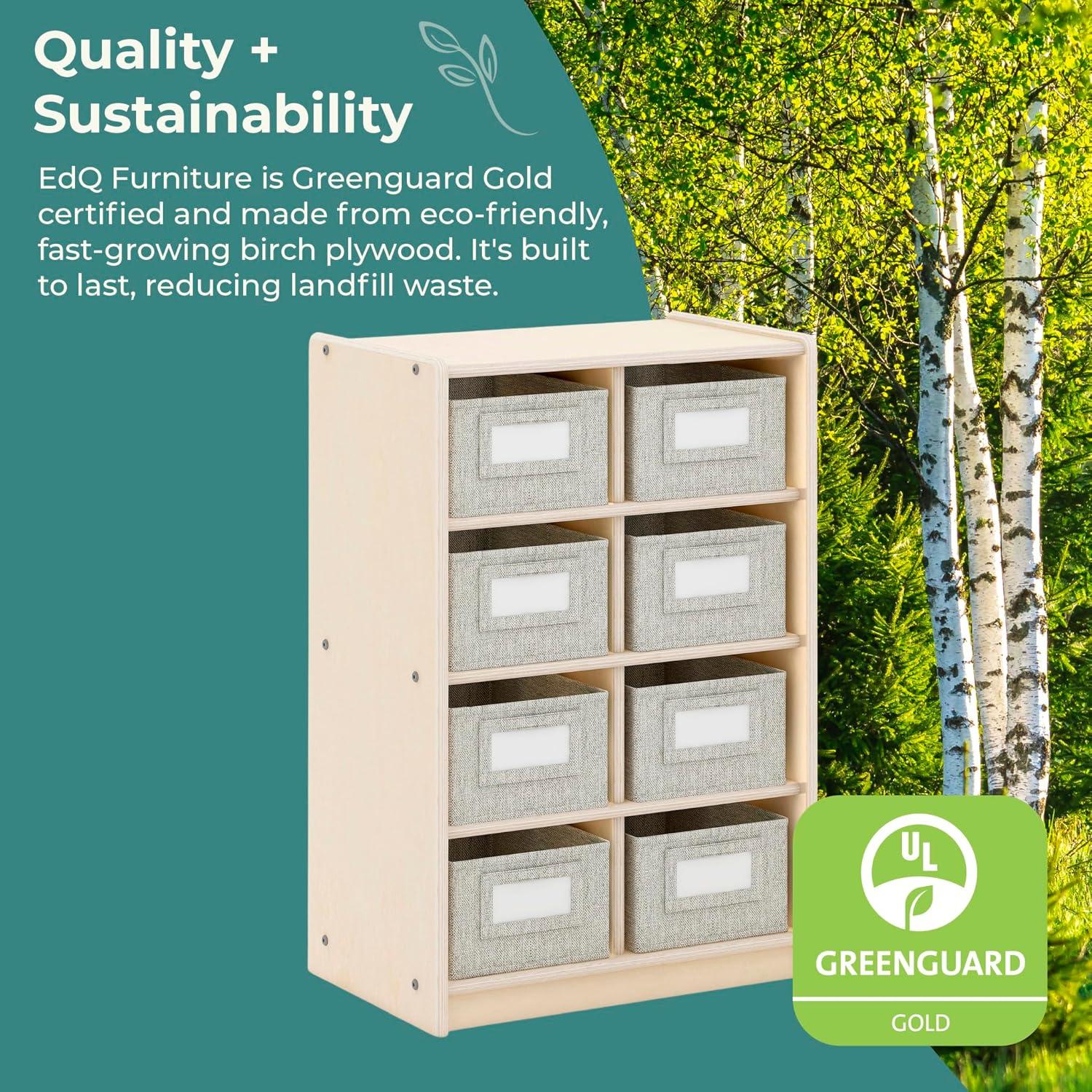 EdQ Essentials Bin Cubby Storage Organizer