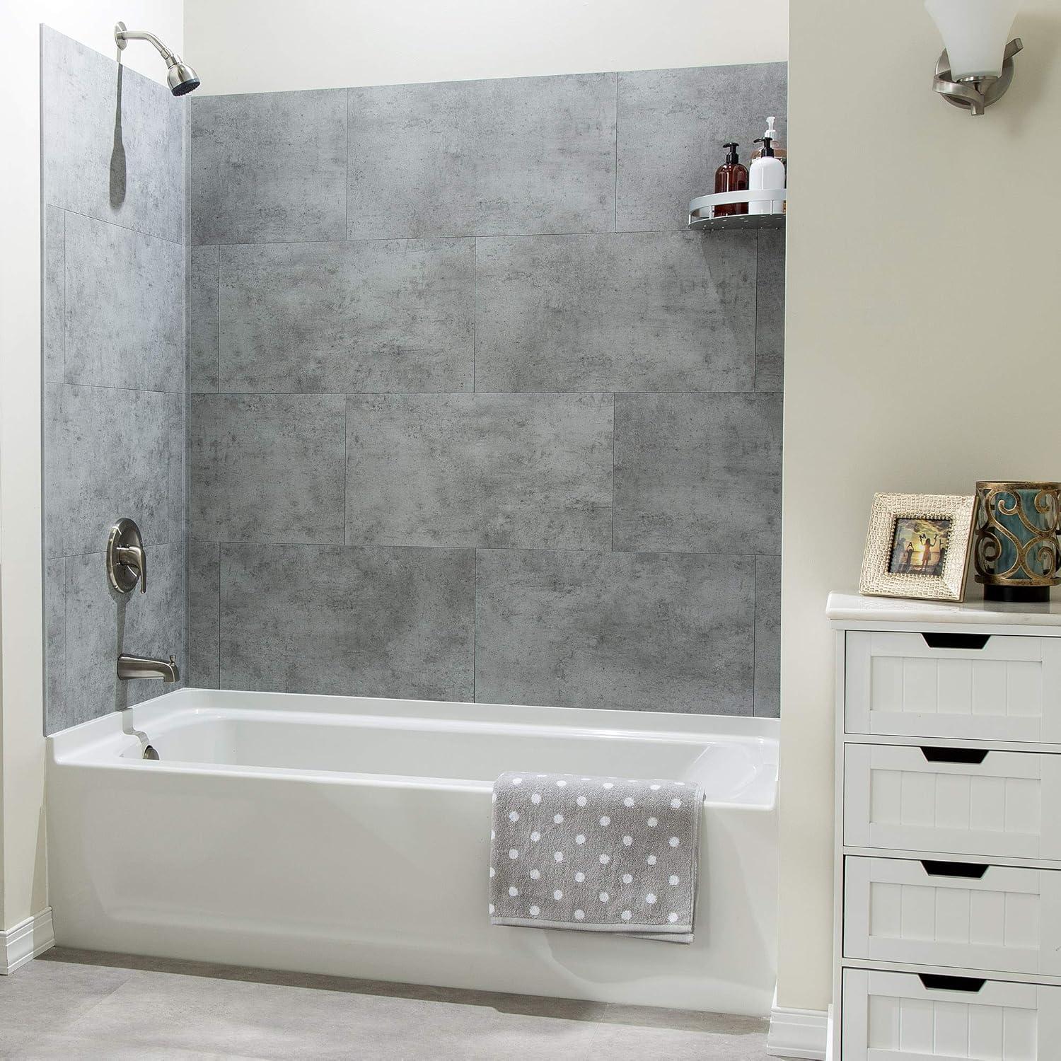 Palisade 25.6 in. x 14.8 in. Tile Shower and Tub Surround Kit