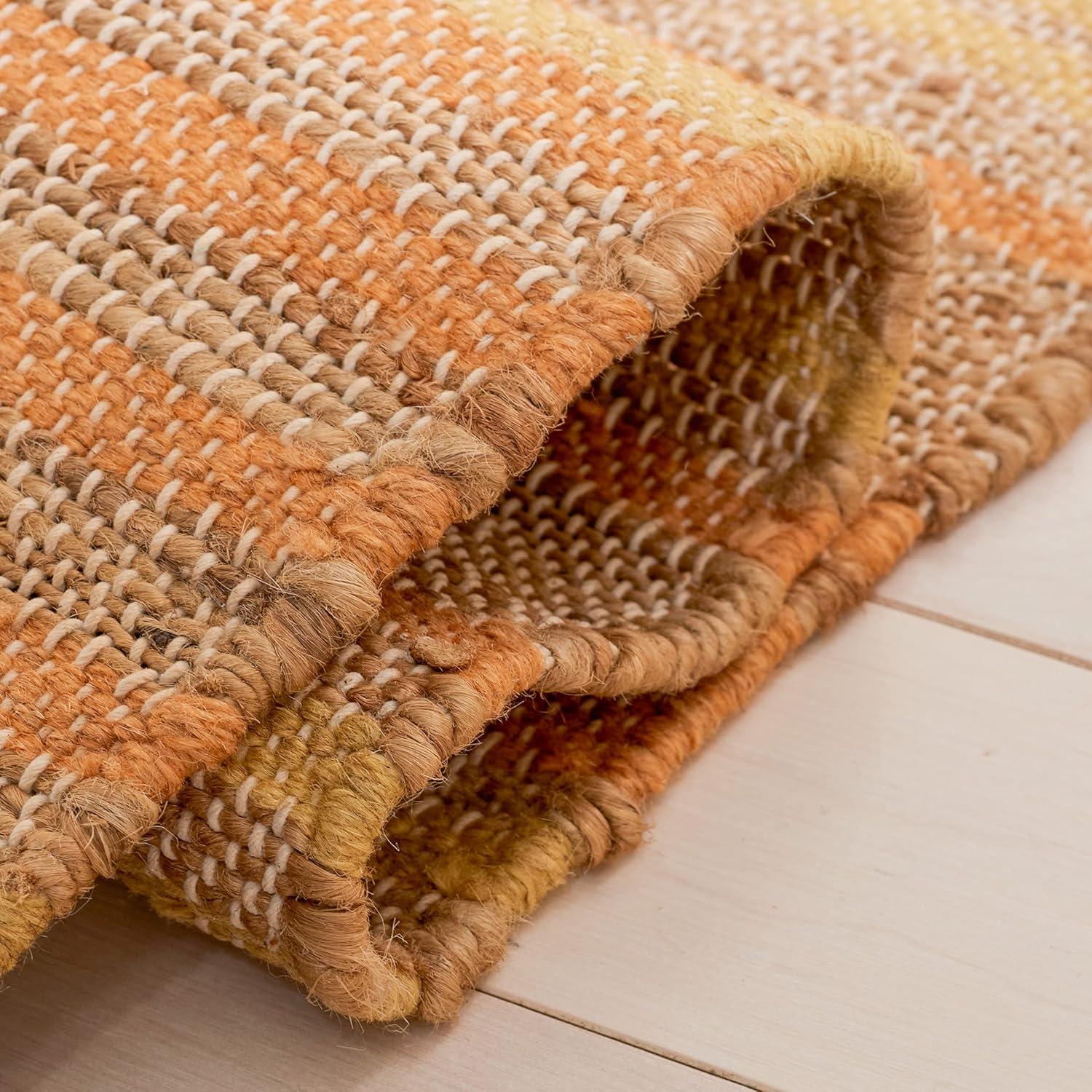 Highland Dunes Grice Hand Woven 50% Jute, 50% Wool Striped Rug