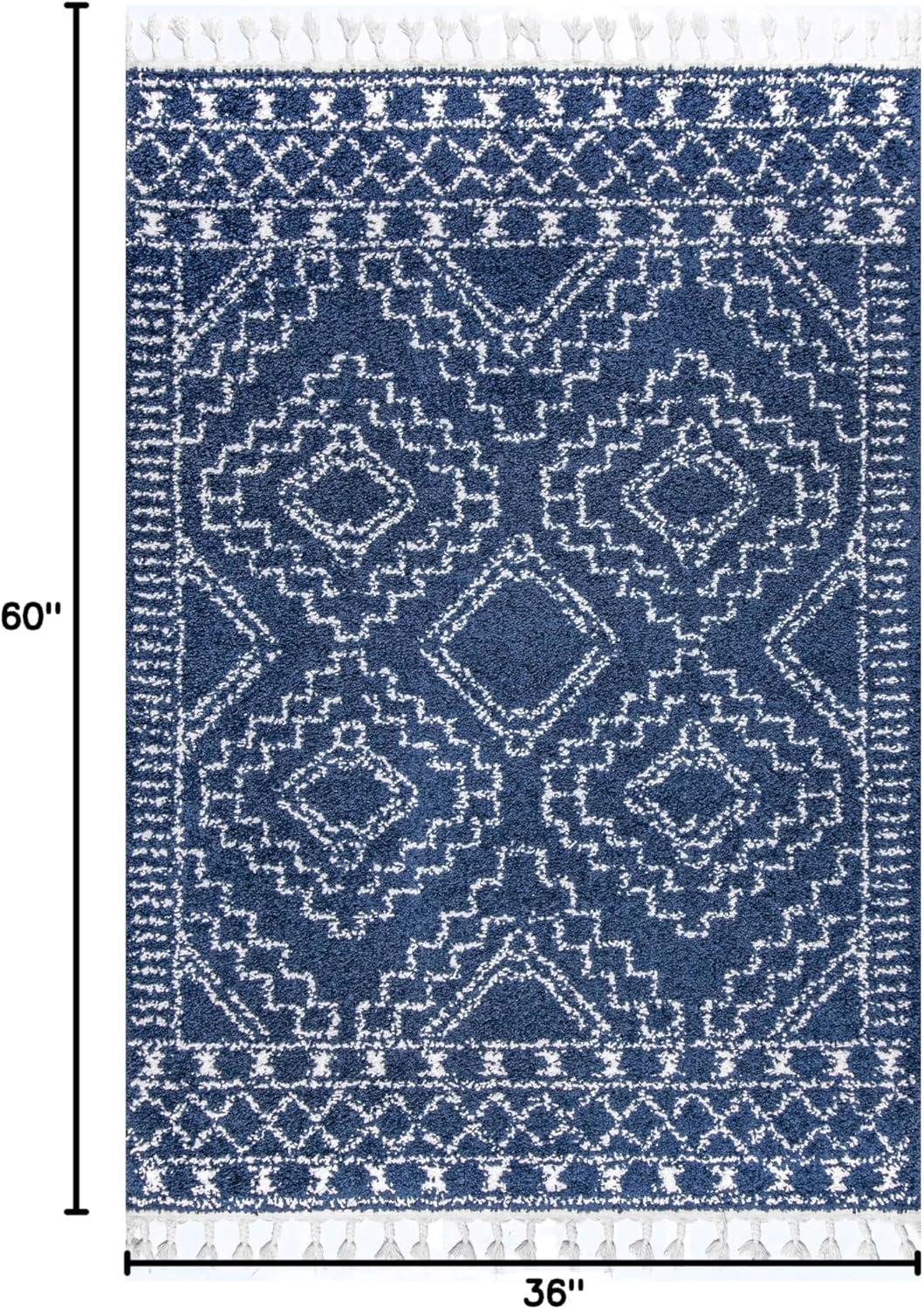 Nuloom Vasiliki Moroccan Global Tassel Area Rug