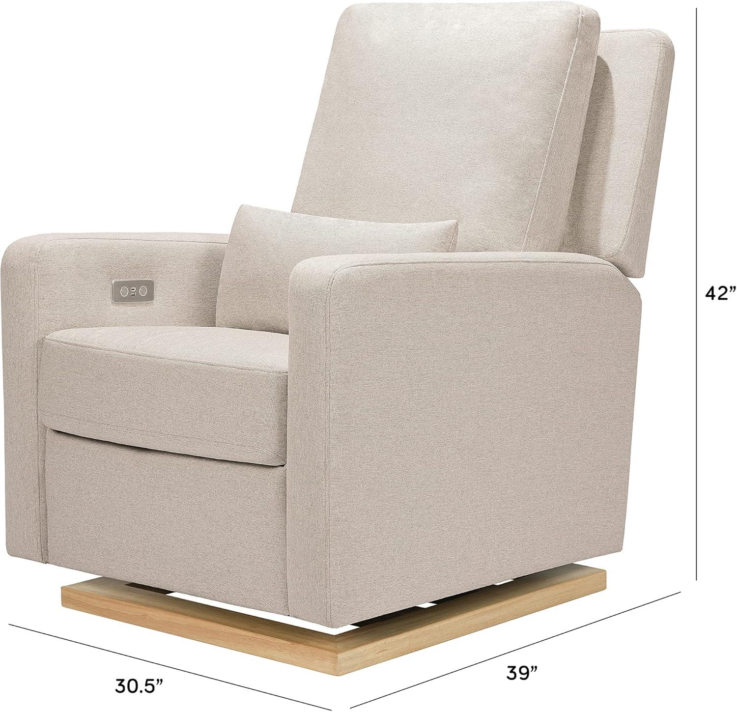 Sigi Electronic Recliner And Glider In Eco-Performance Fabric With USB Port | Water Repellent & Stain Resistant