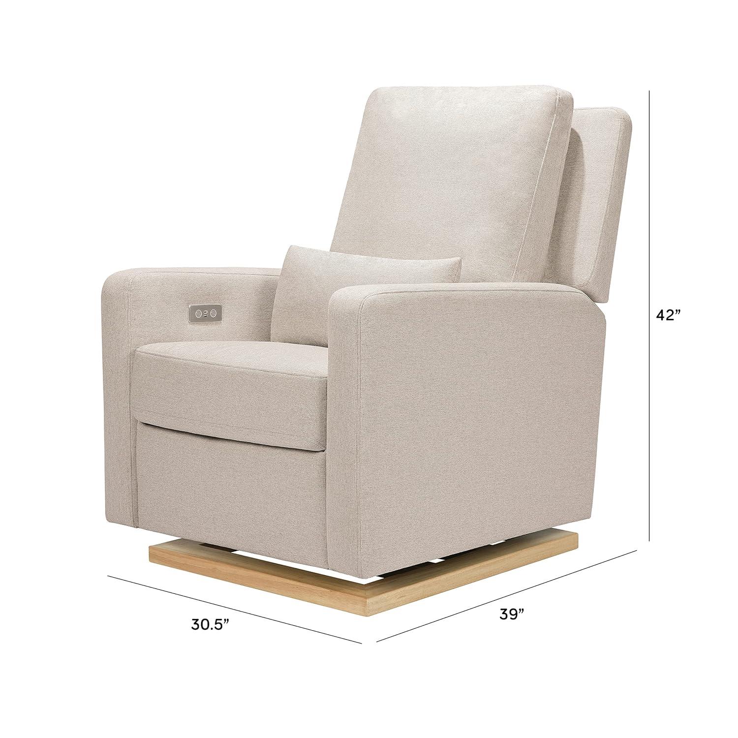 Sigi Electronic Recliner And Glider In Eco-Performance Fabric With USB Port | Water Repellent & Stain Resistant