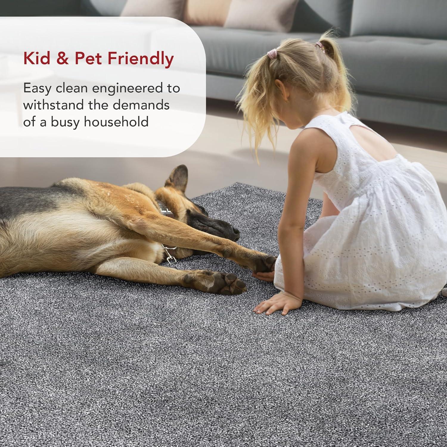 6'7"x9' Shag Area Rug Gray - nuLOOM