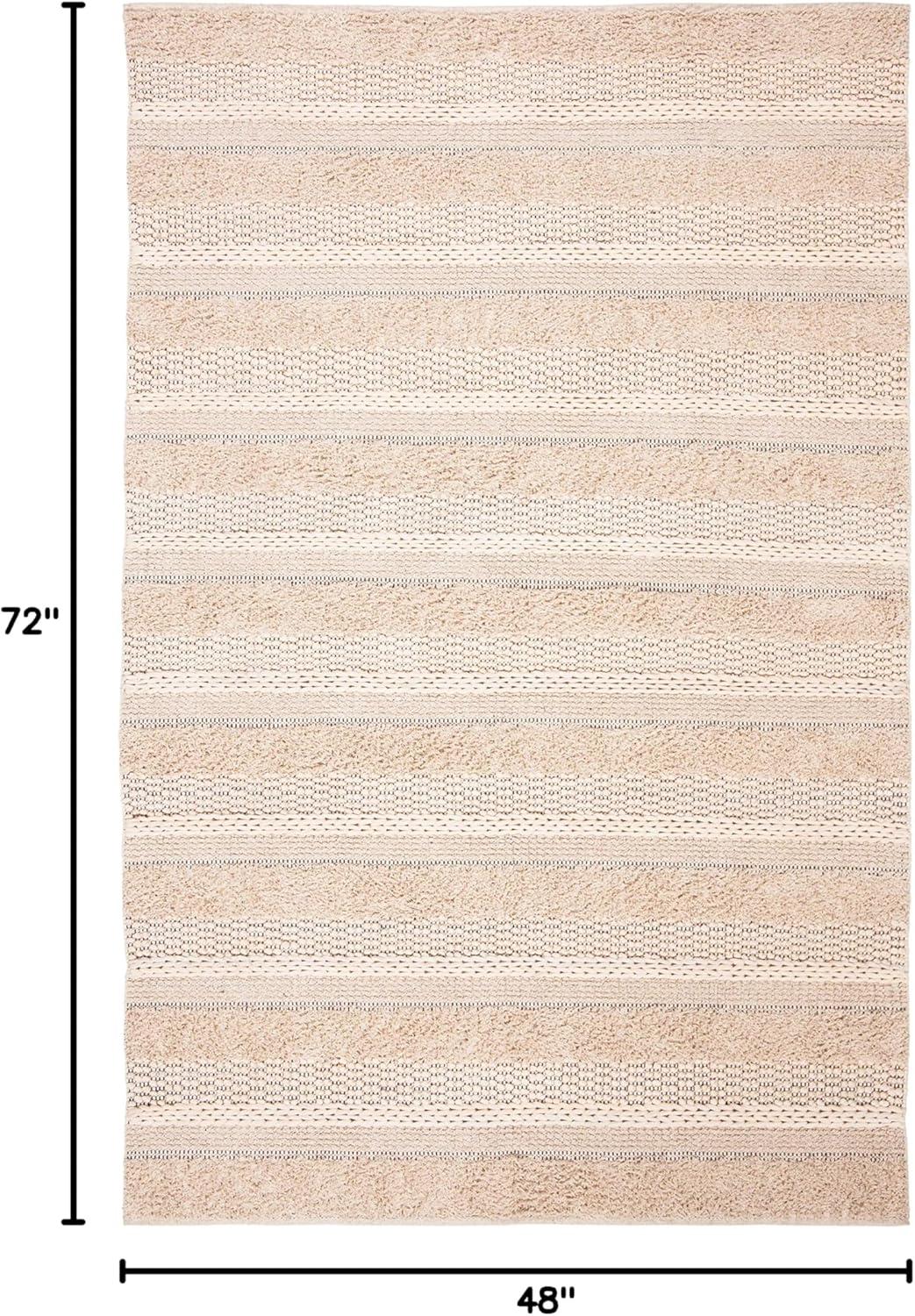 Natura NAT651 Hand Woven Area Rug - Ivory - 4'x6' - Safavieh.