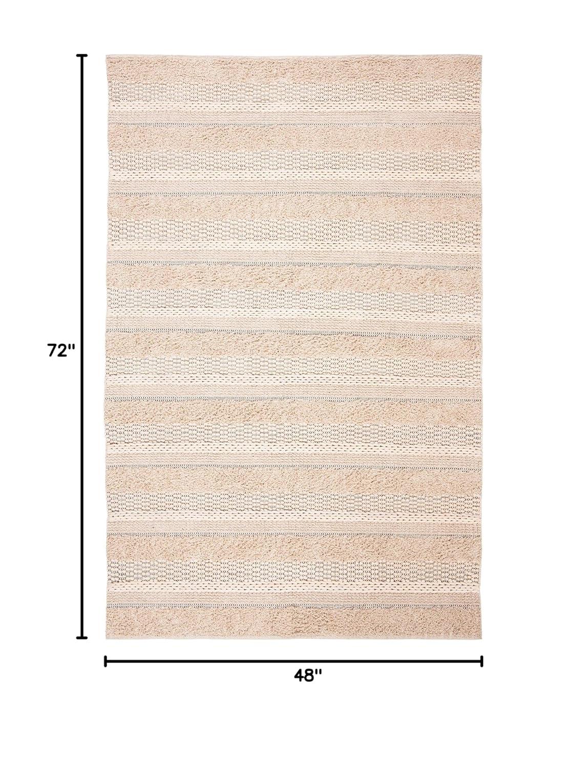 Natura NAT651 Hand Woven Area Rug - Ivory - 4'x6' - Safavieh.