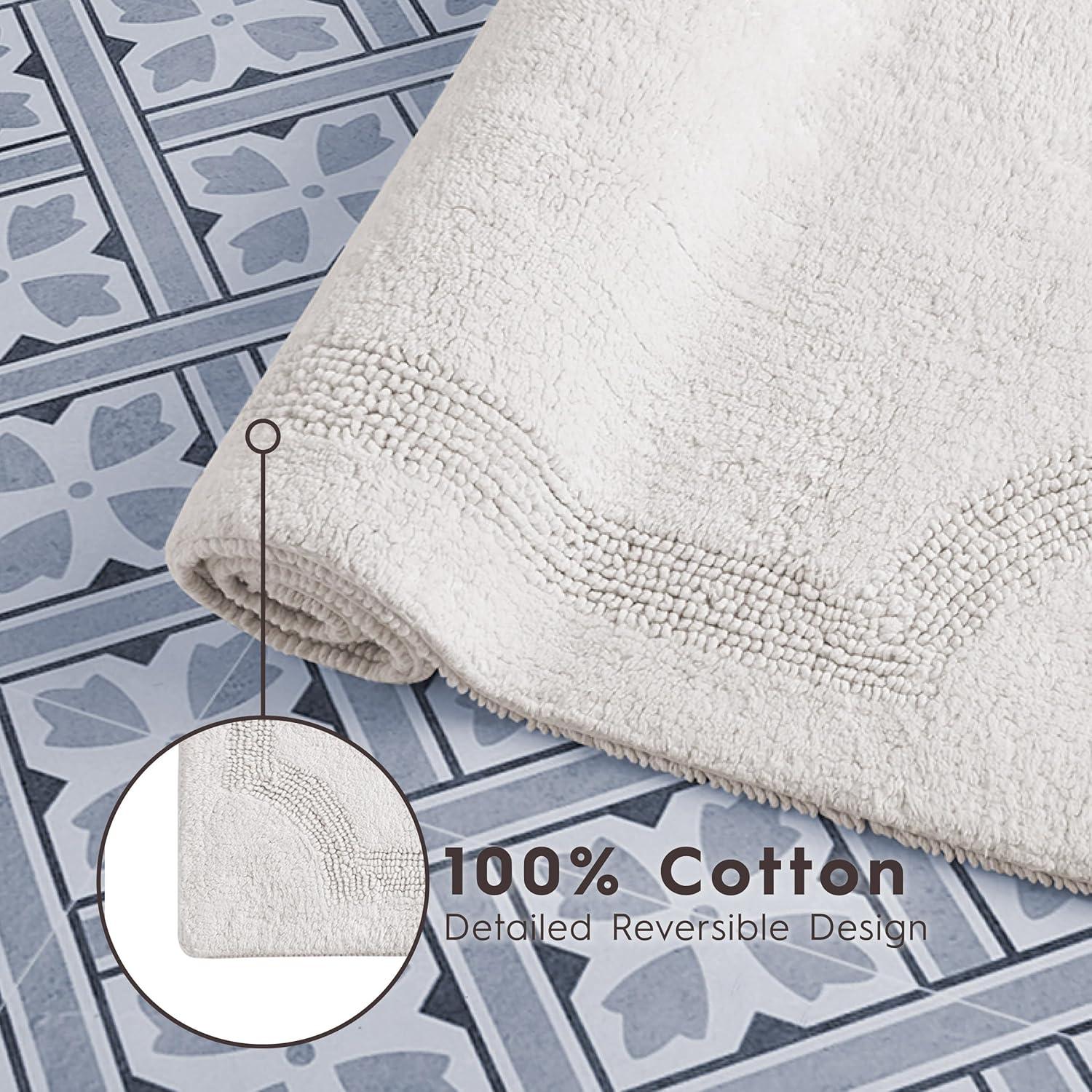 Laura Ashley Reversible Cotton Bath Rug