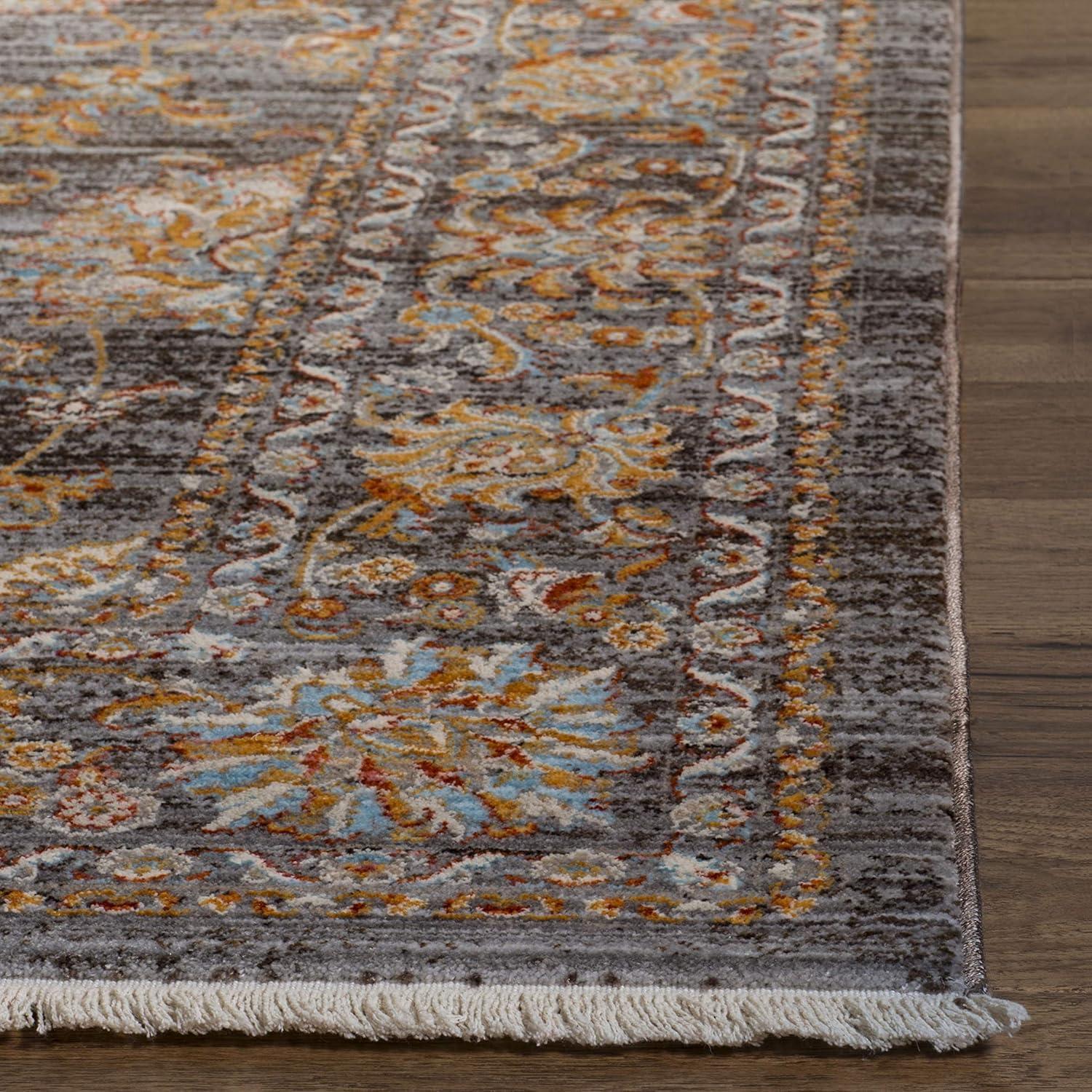 Vintage Persian VTP469 Power Loomed Indoor Area Rug - Light Brown/Multi - 8'x10' - Safavieh