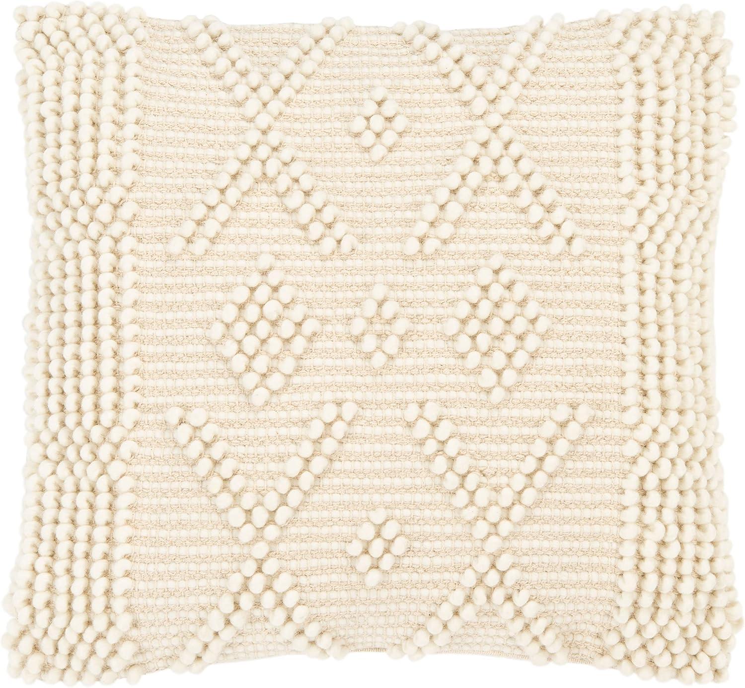 Safavieh Baird Embroidered Wool Blend Reversible Throw Pillow