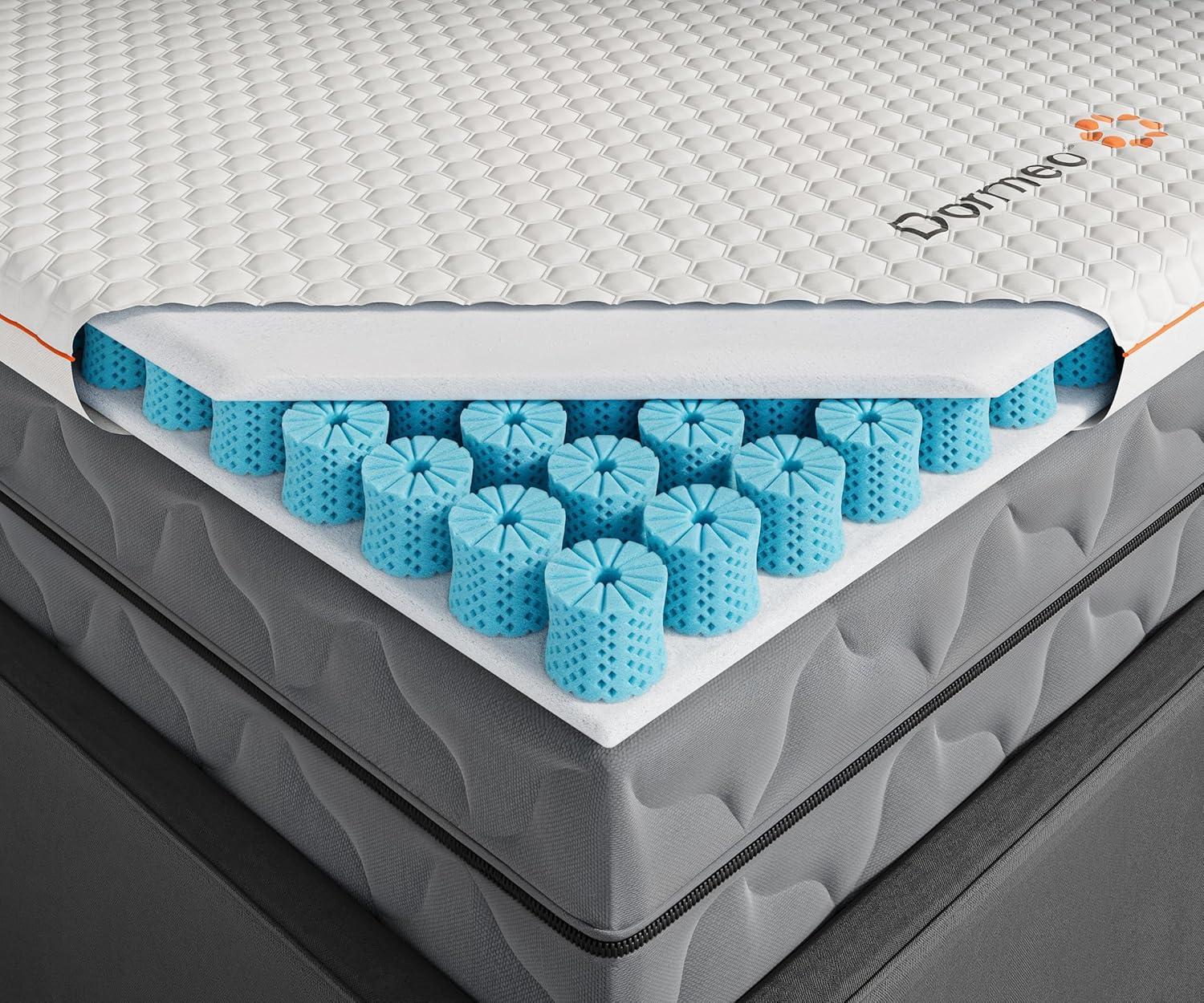 Dormeo Twin 3-Inch Cooling Mattress Topper with Octaspring Technology