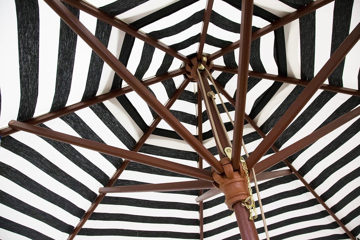 Heininger Holdings LLC 9' Classic Wood Market Umbrella