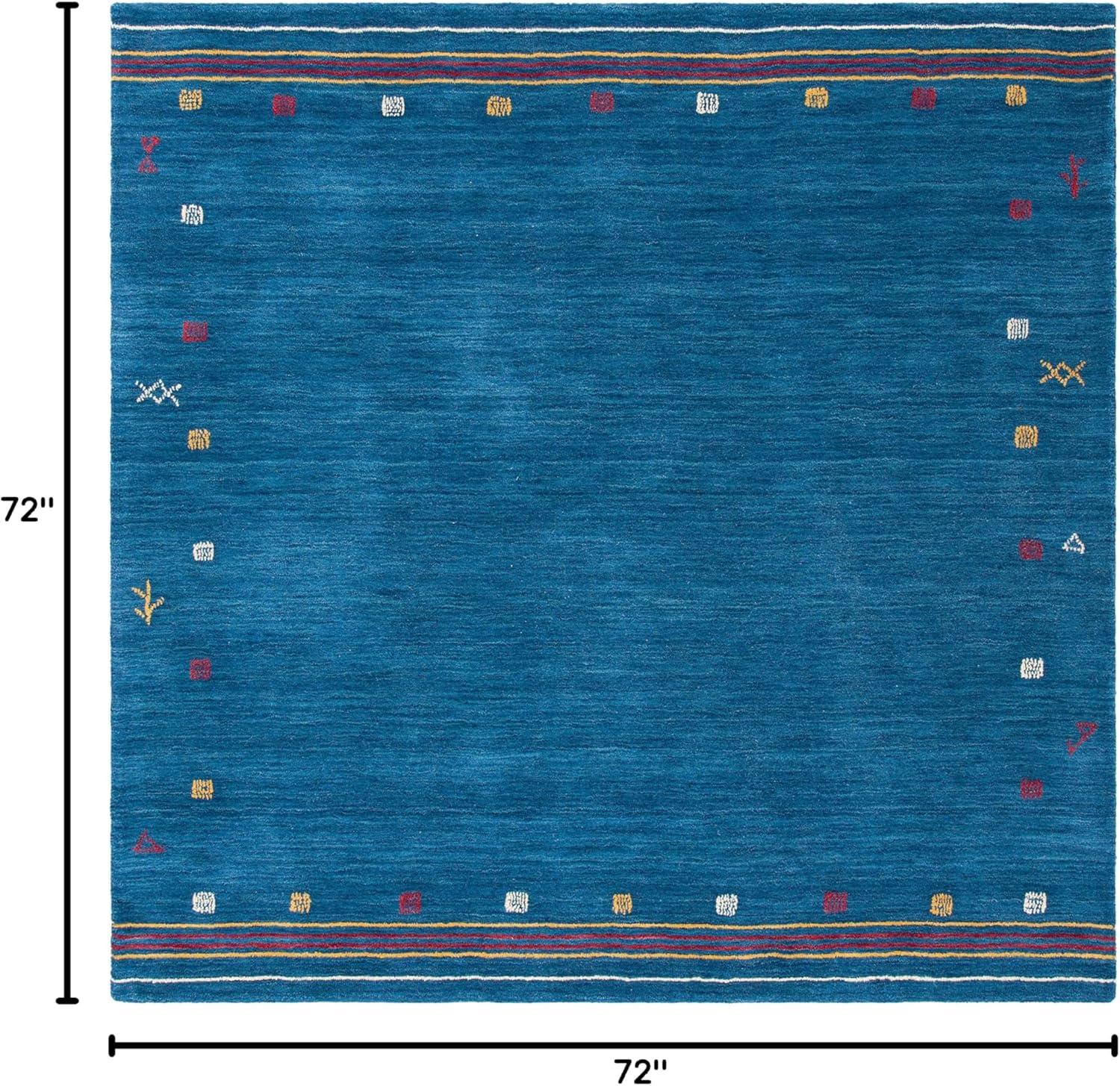 Himalaya HIM563 Handmade Area Rug - 6'x6' - Rust - Safavieh
