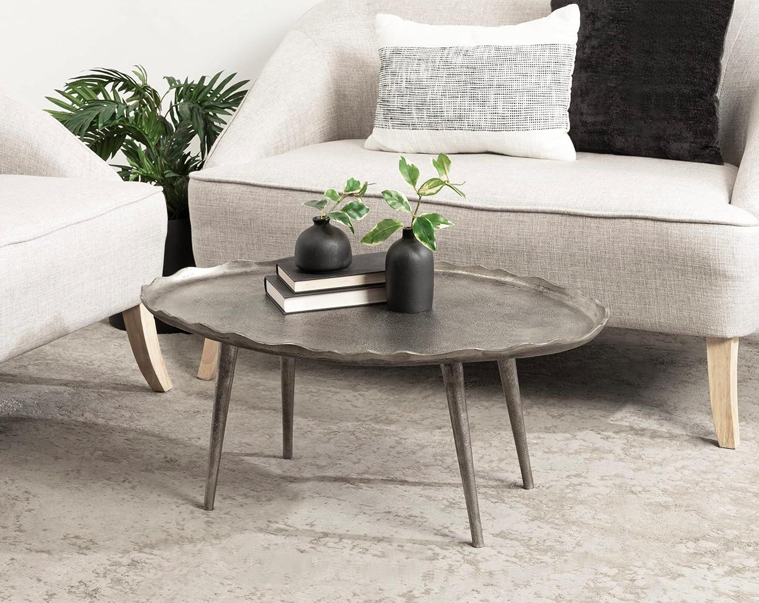 Kate and Laurel Alessia Oval Coffee Table