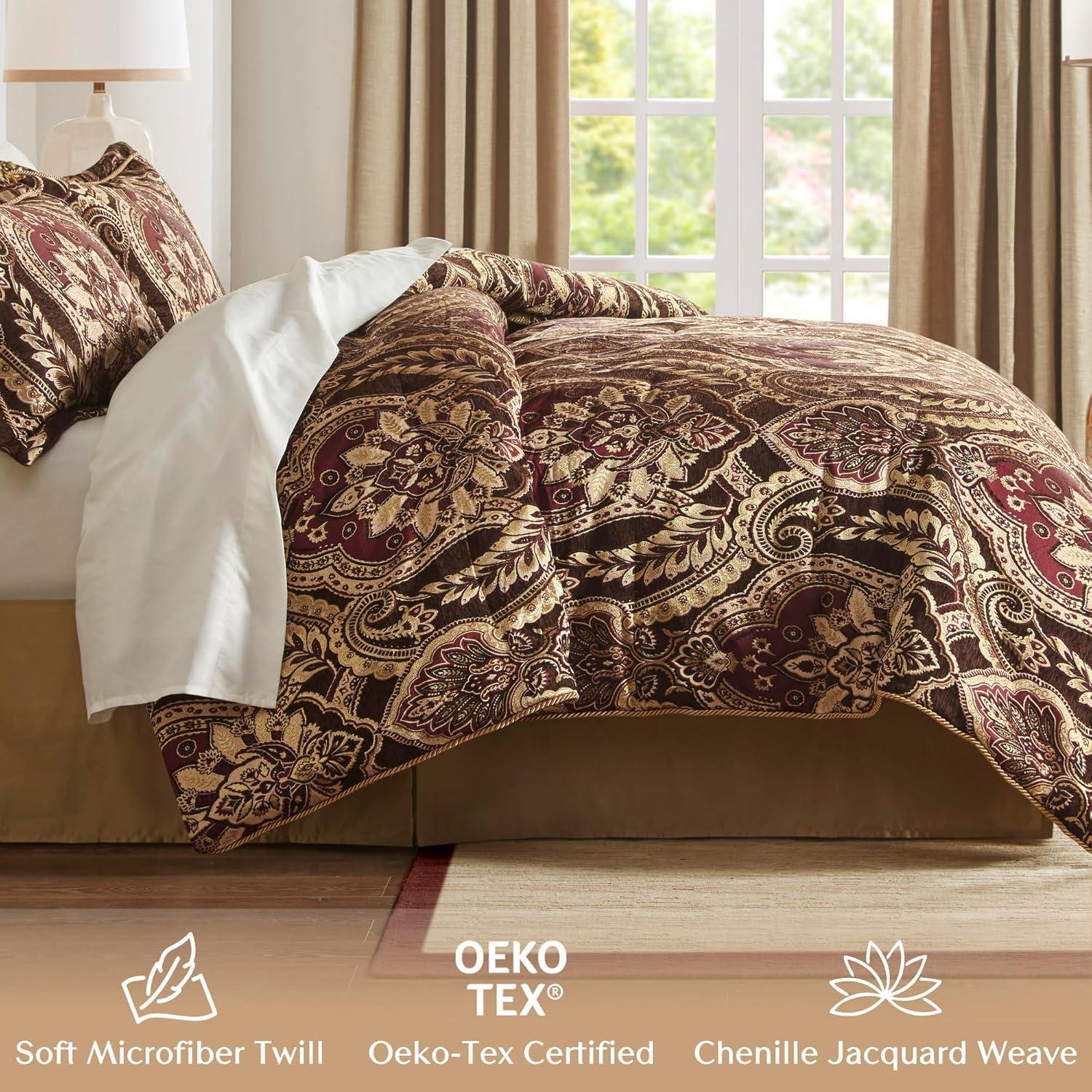 Croscill Croscill Julius 4 Piece Chenille Jacquard Comforter Set