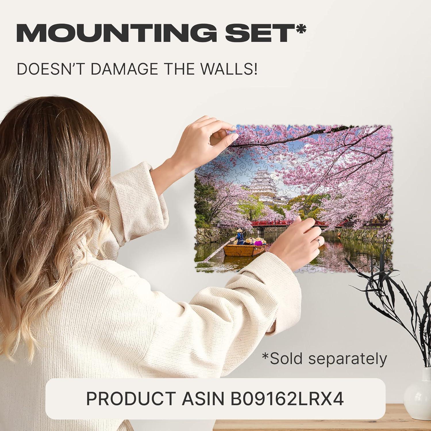 UNIDRAGON Wooden Puzzle Sakura 250 Pieces M Nature View