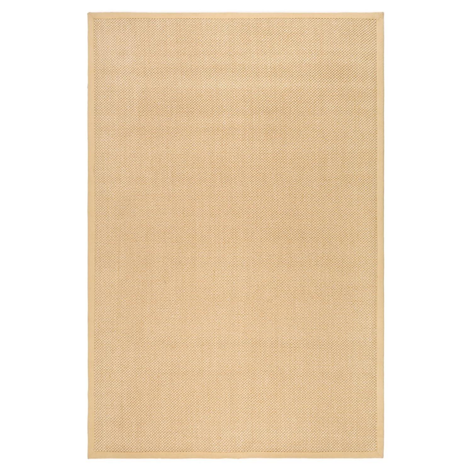 Natural Fiber NF443 Power Loomed Area Rug - Maize/Wheat - 6'x6' - Safavieh.