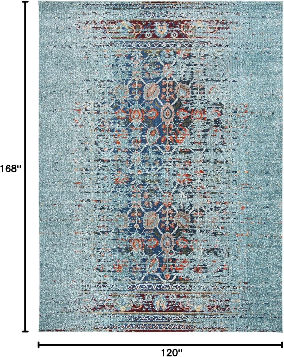 SAFAVIEH Monaco Annabelle Vintage Area Rug, Blue/Multi, 10' x 14'