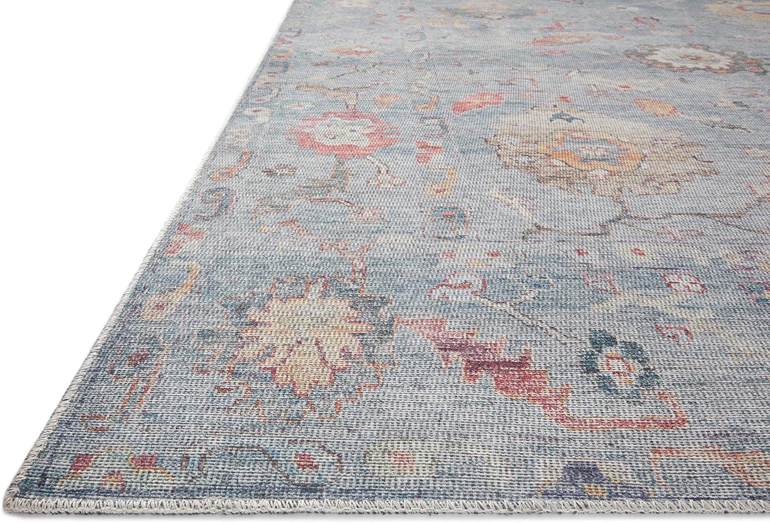 Elysium Denim Multi Oriental Low-Pile 7'6" x 9'6" Area Rug