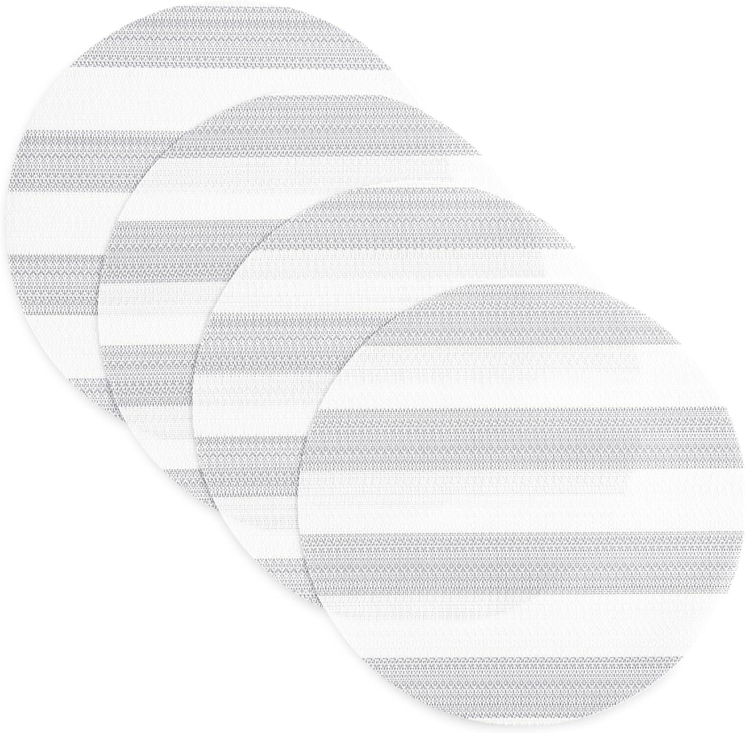 Town & Country Basics Cabana Stripe Indoor/Outdoor Round Placemat