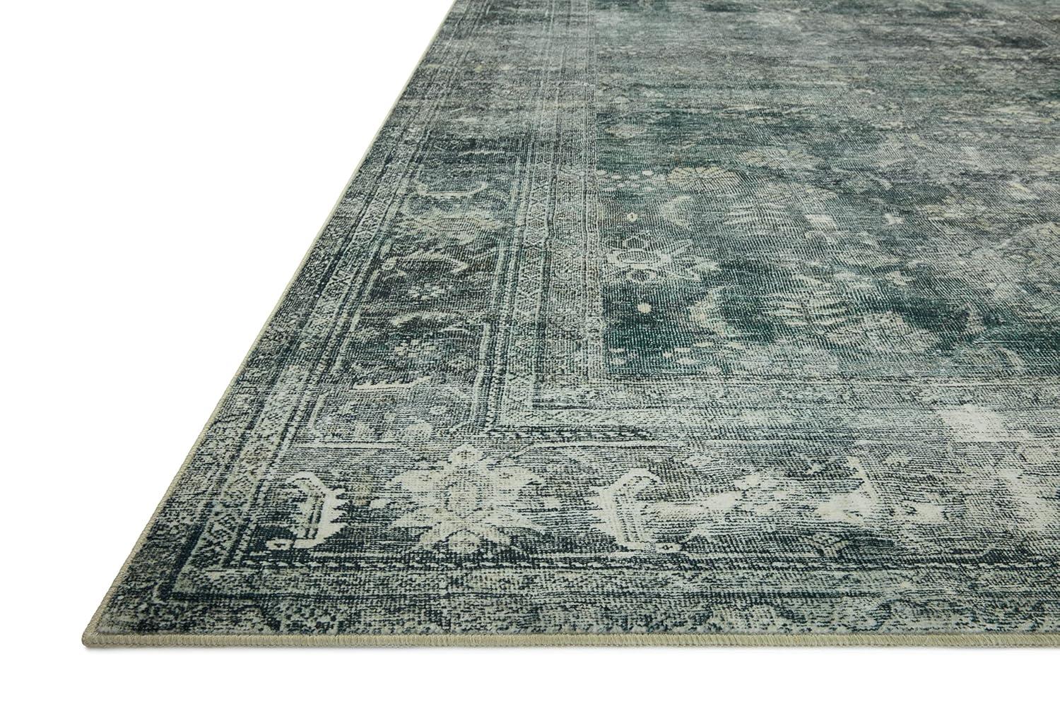 Magnolia Home By Joanna Gaines X Loloi Banks Machine Washable Blue / Lagoon Area Rug