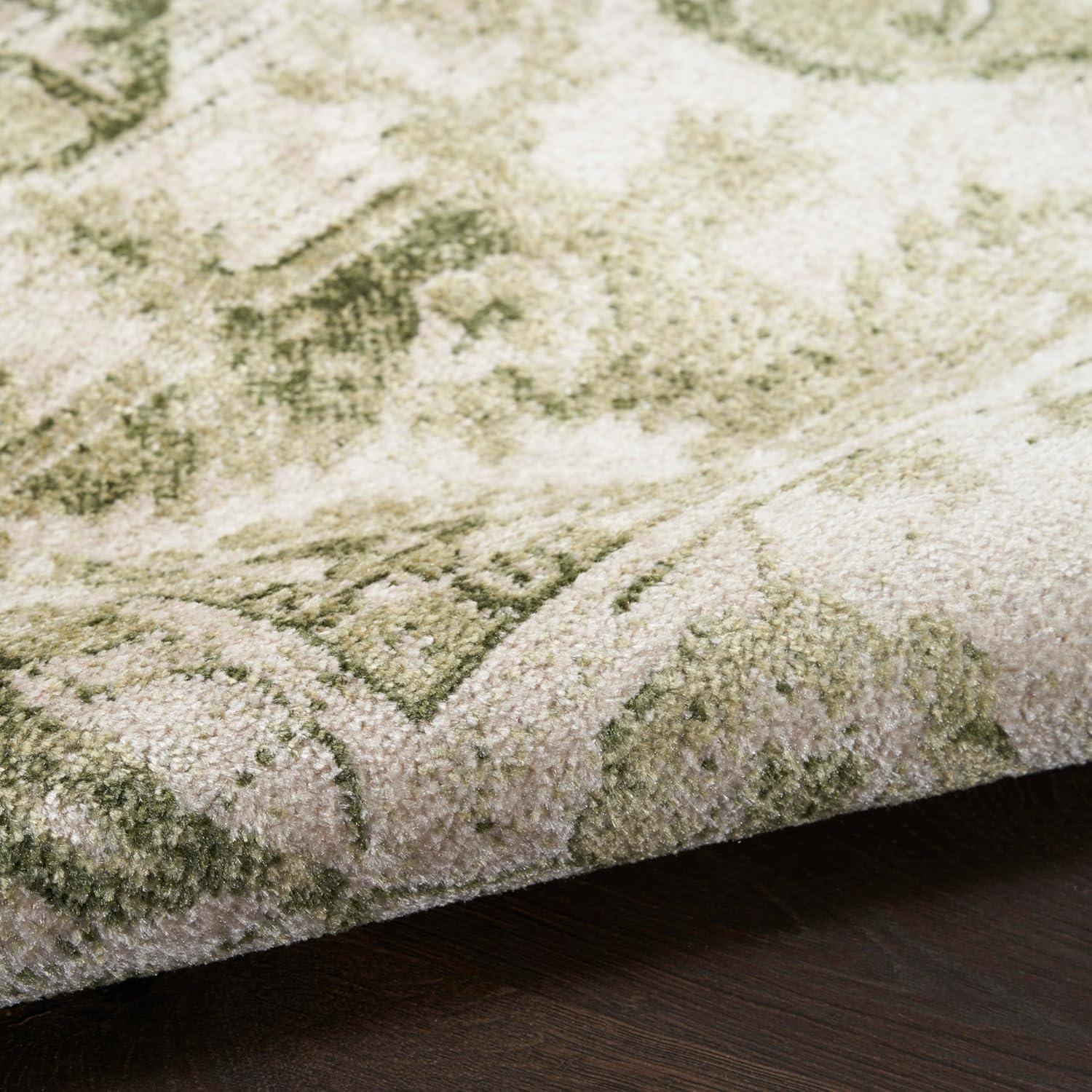 Haydel Machine Washable Area Rug in Ivory