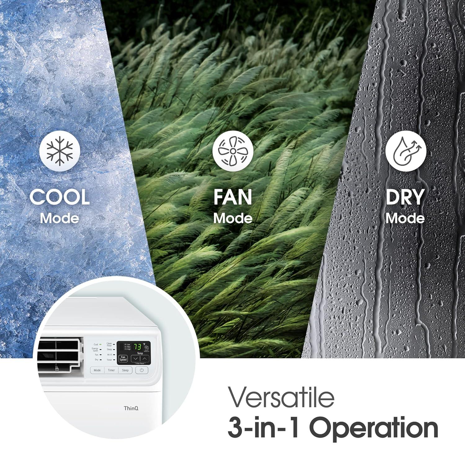 LG 10,000 Btu Dual Inverter, Smart Wi-fi Window Air Conditioner, Energy Star