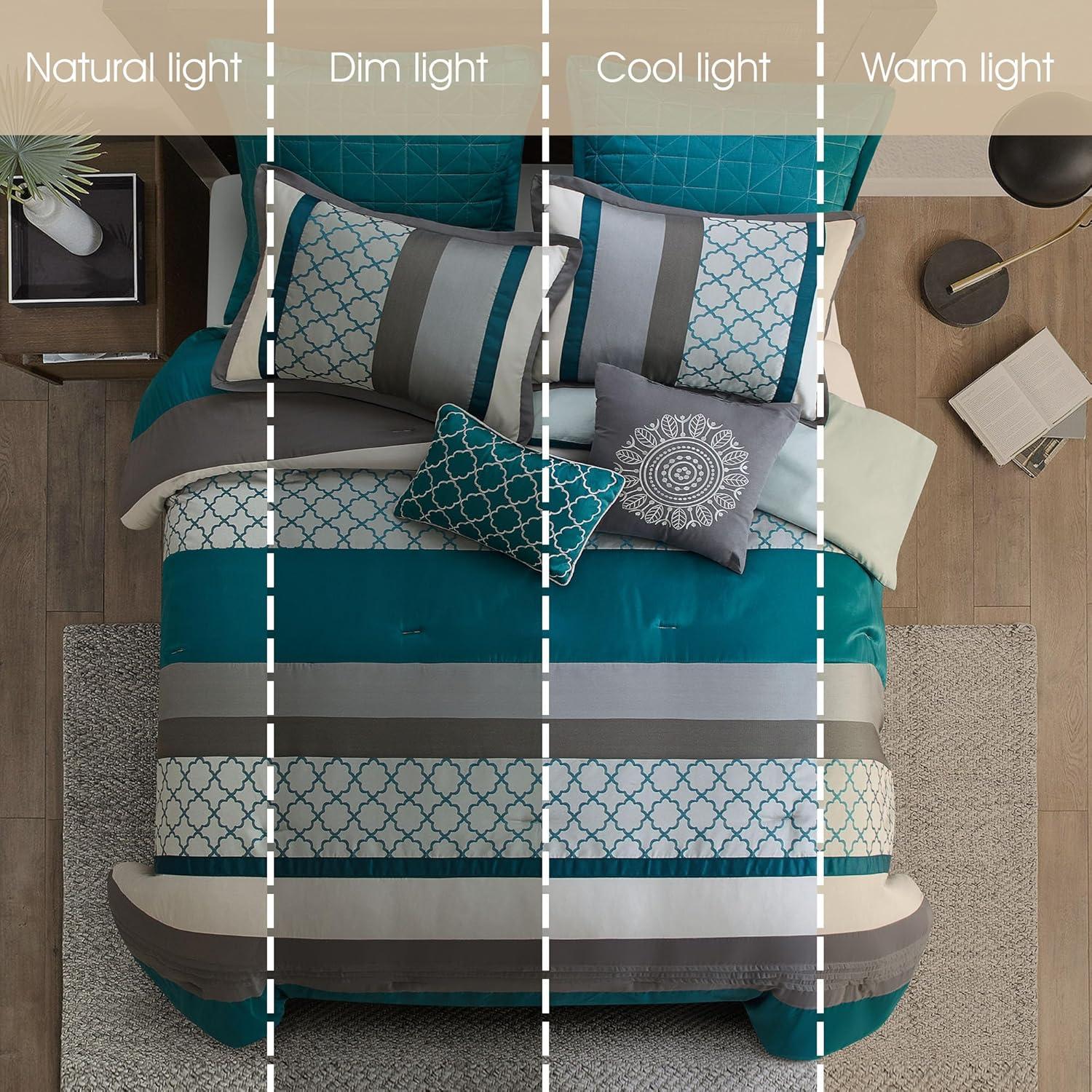Nanshing America, Inc Avalon Microfiber Modern & Contemporary 8 Piece Comforter Set