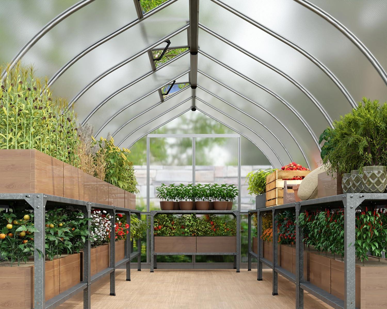 Canopia Palram - Canopia Bella 8' x 12' Greenhouse - Silver