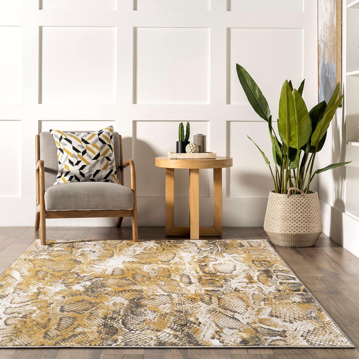 Nuloom Aideen Animal 8x10 Indoor Area Rug for Living Room Bedroom Dining Room Kitchen, Beige/Ivory
