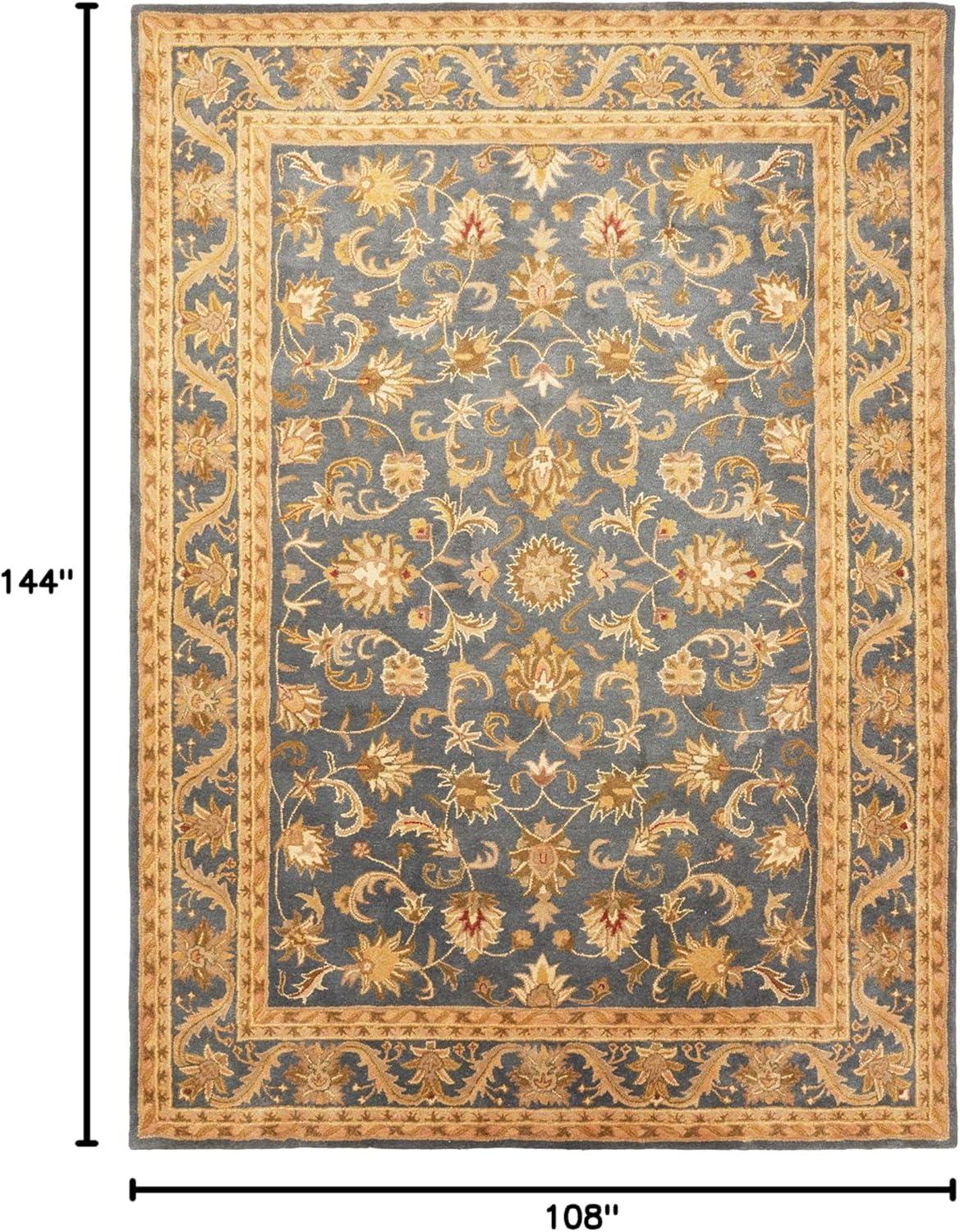 Antiquity AT52 Hand Tufted Indoor Area Rug - Wine/Gold - 9'x12' - Safavieh