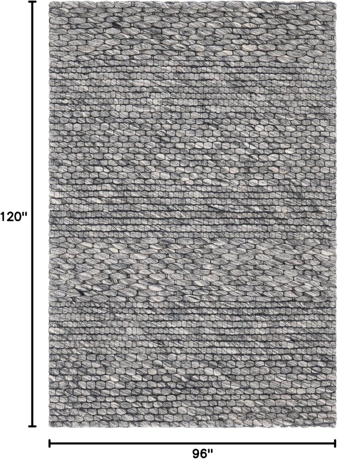 Natura NAT620 Hand Woven Area Rug - Dark Grey - 8'x10' - Safavieh.