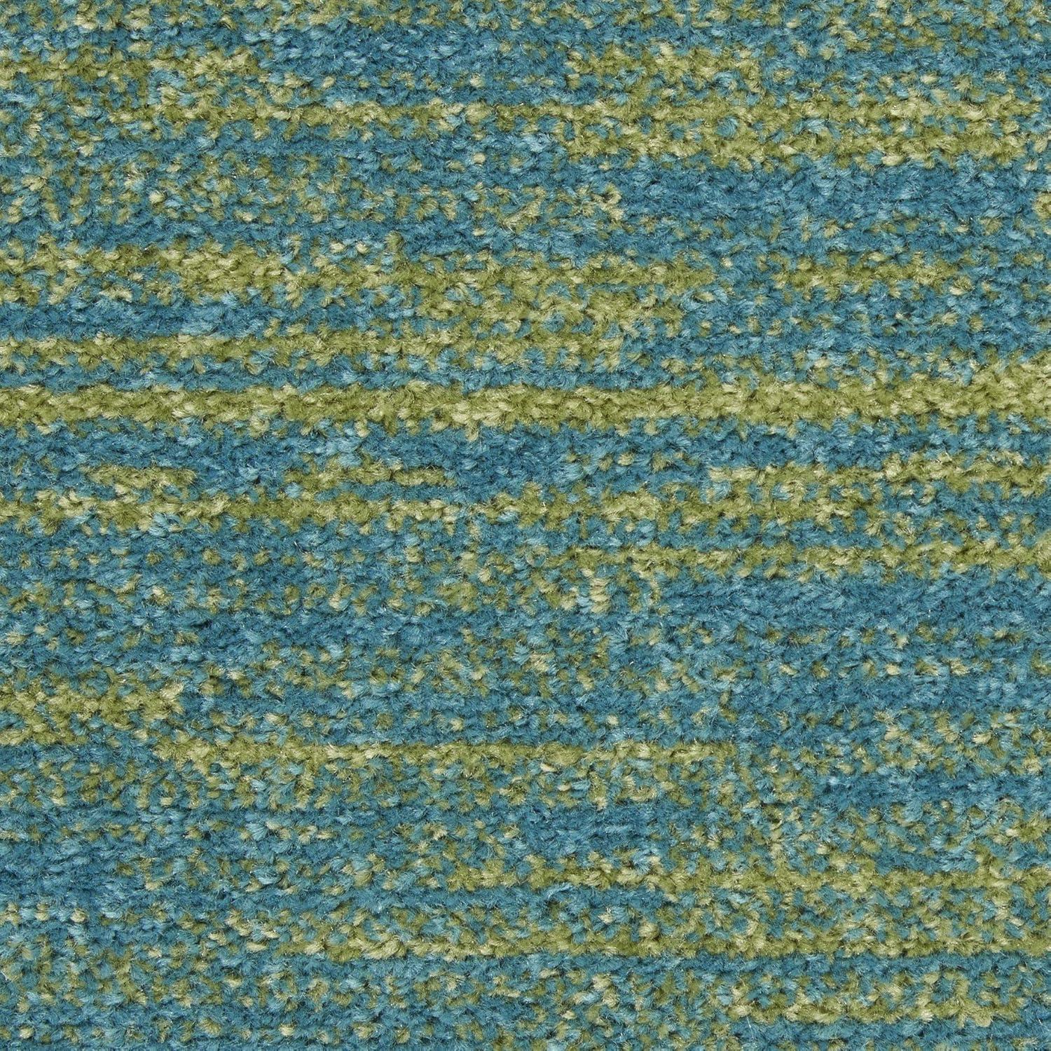 Nourison Nourison Essentials NRE01 Indoor/outdoor Area Rug - Blue Green 5' x 7'