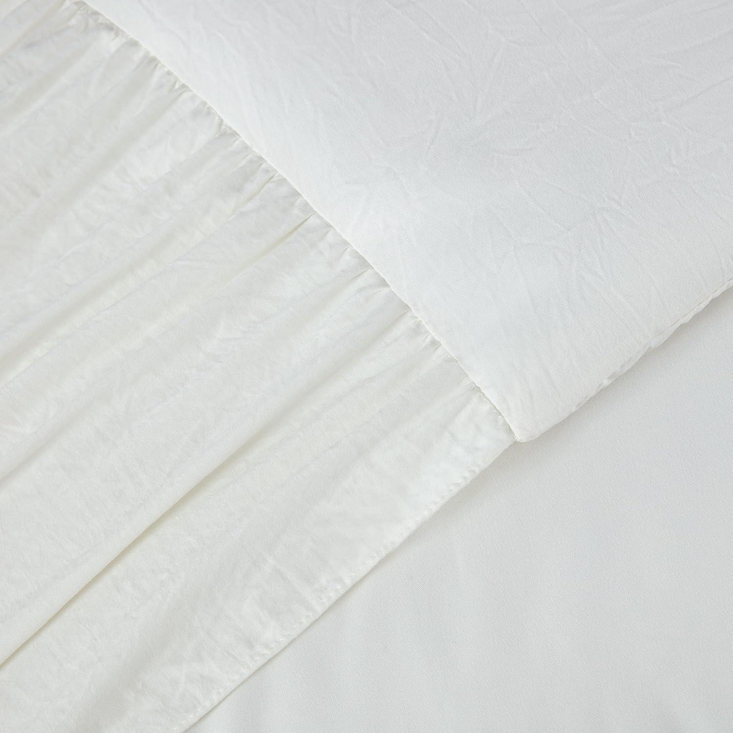 Chezmoi Collection Sinclair French Country Chic Ruffle Skirt Bedspread Set