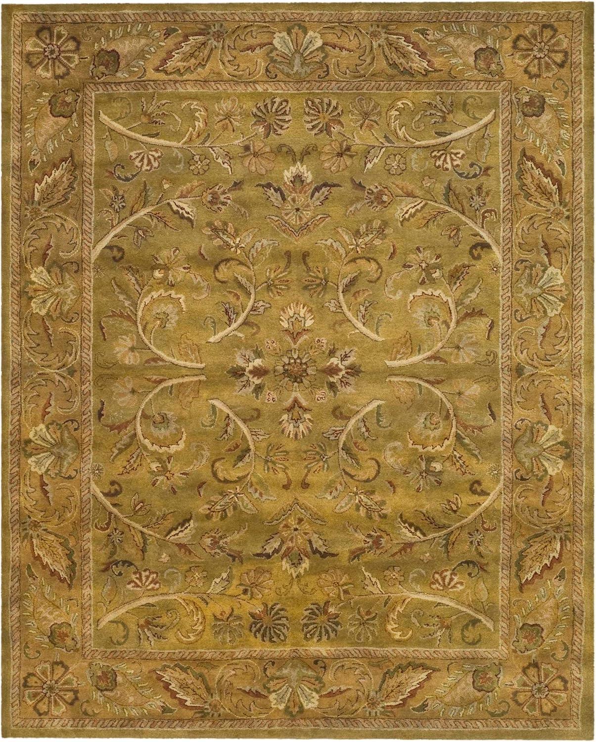 SAFAVIEH Heritage Ainsley Traditional Wool Area Rug, Red/Gold, 3' x 5'