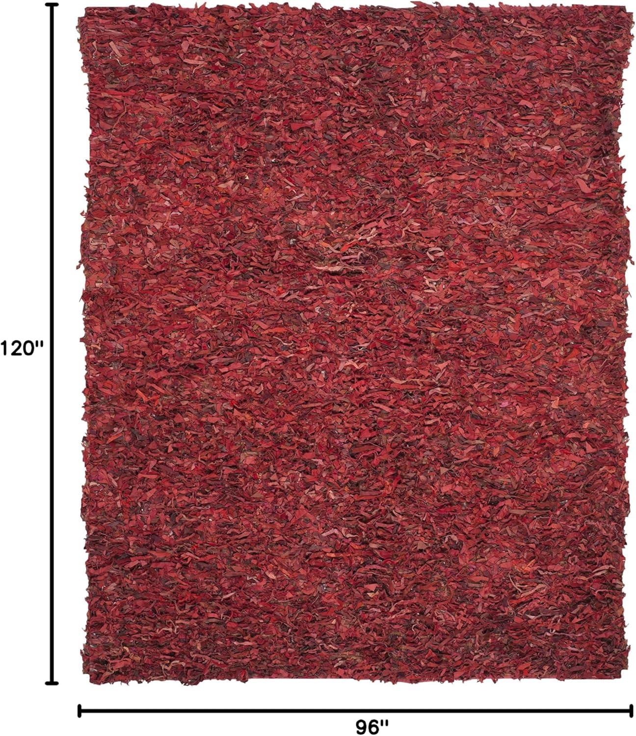 Schaefer Handwoven Leather Solid Color Rug