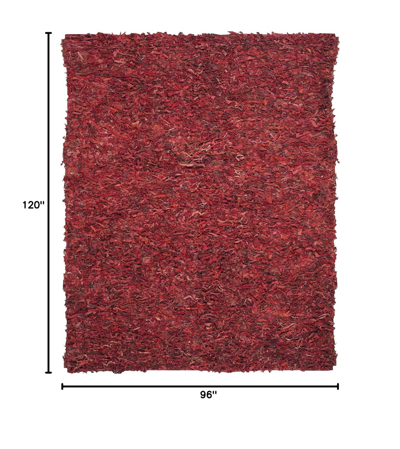 Schaefer Handwoven Leather Solid Color Rug