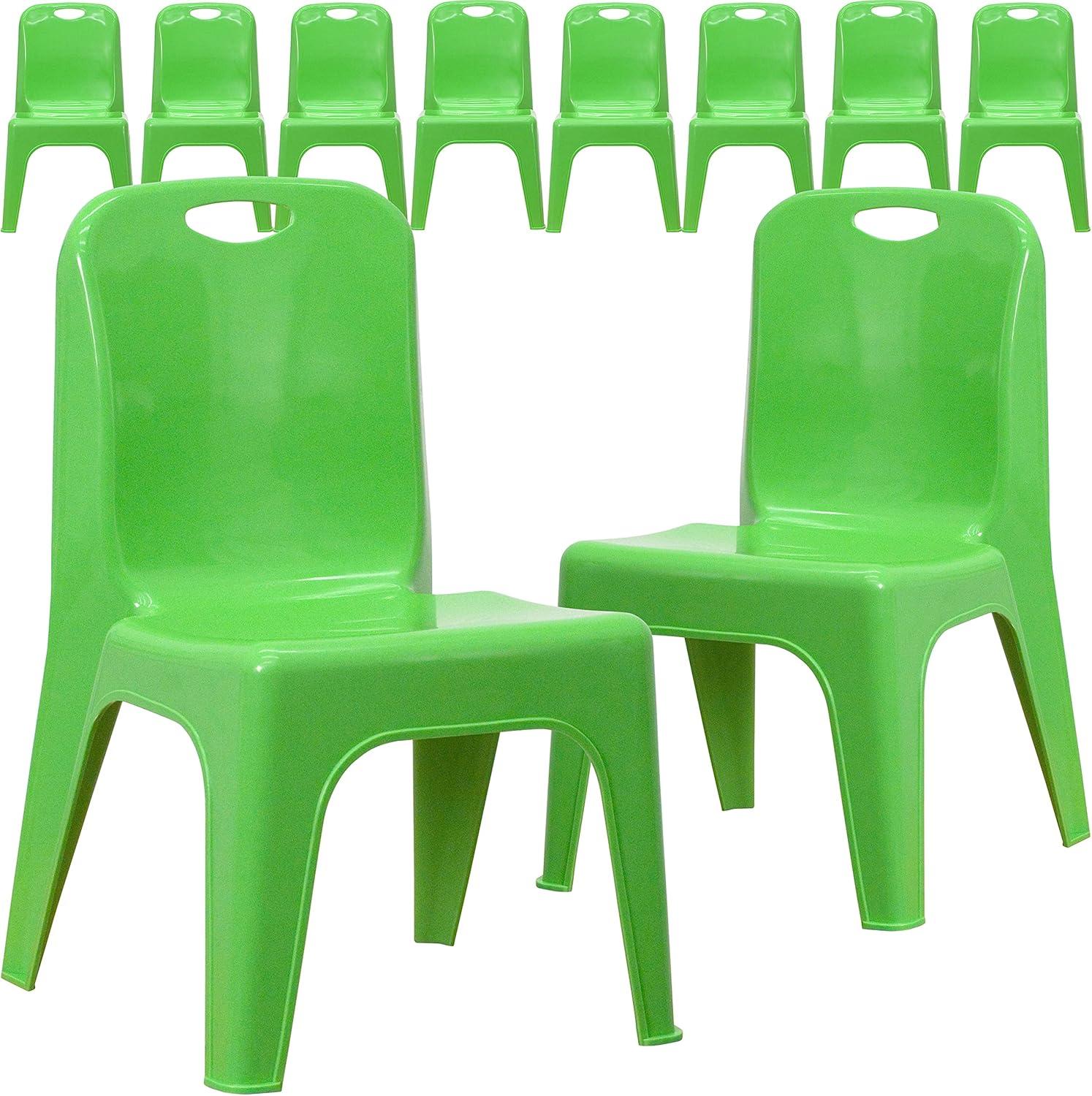 Goddard Plastic Stackable School Chair with Carrying Handle and 11'' Seat Height