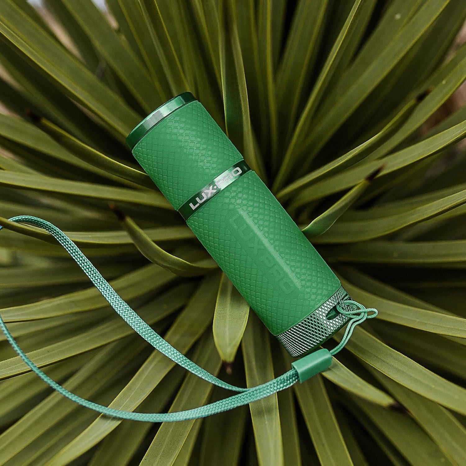 LUXPRO Bright 40 Lumen Gels LED Flashlight - Features Fun Colors and Glow-in-the-Dark Rubber Grip With a Matching Wrist Lanyard - Batteries Included - Pack of 3 - Pink, Green, Teal