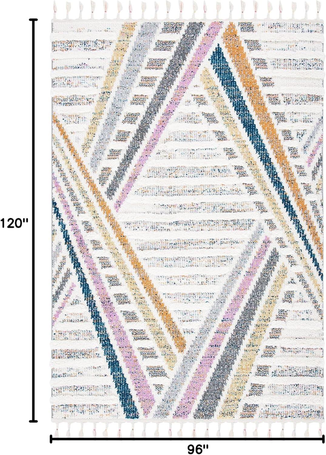 Moroccan Fringe Shag MFG112 Power Loomed Area Rug  - Safavieh