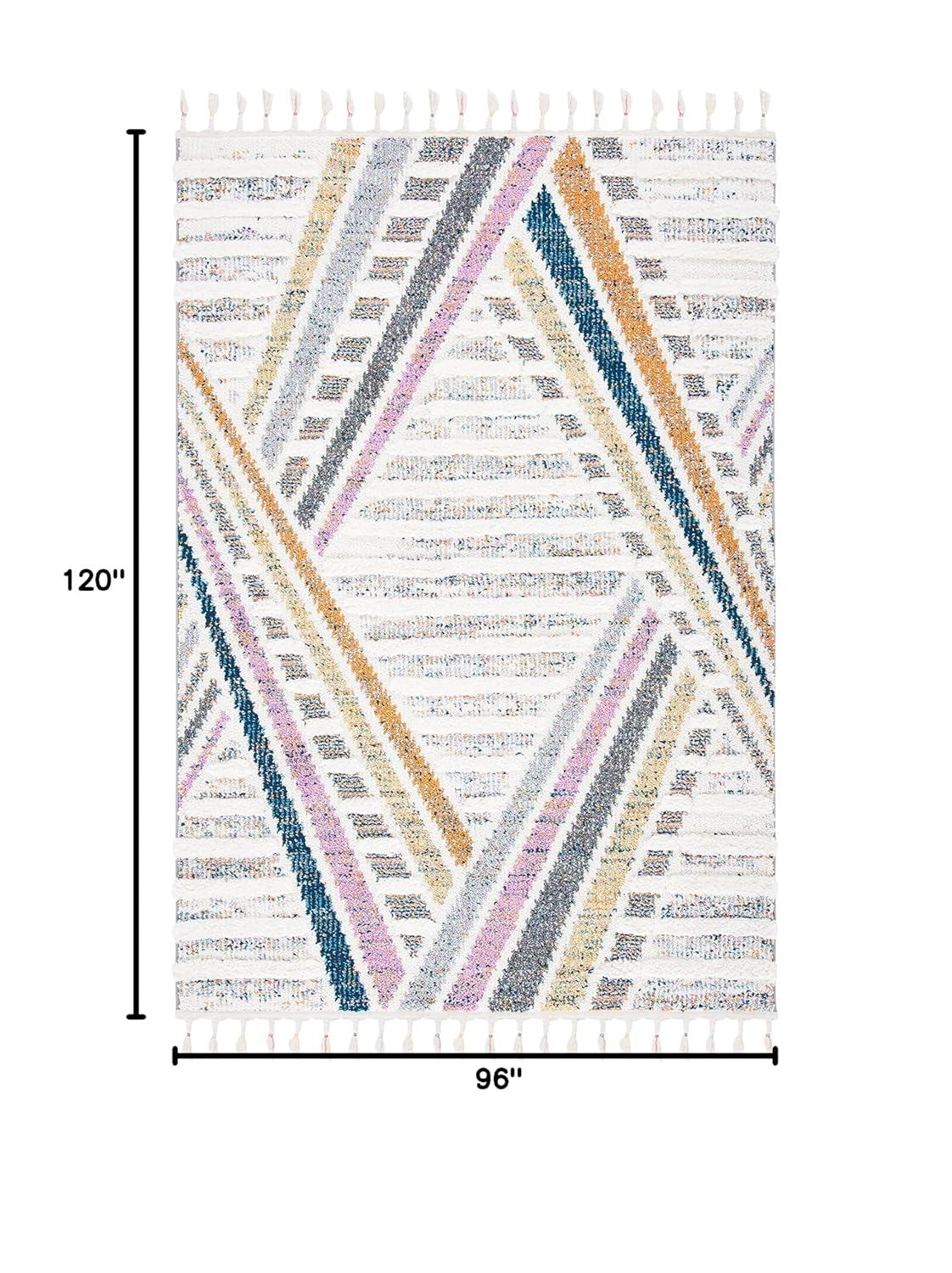 Dakota Fields Moroccan Fringe Shag Performance Moroccan Rug