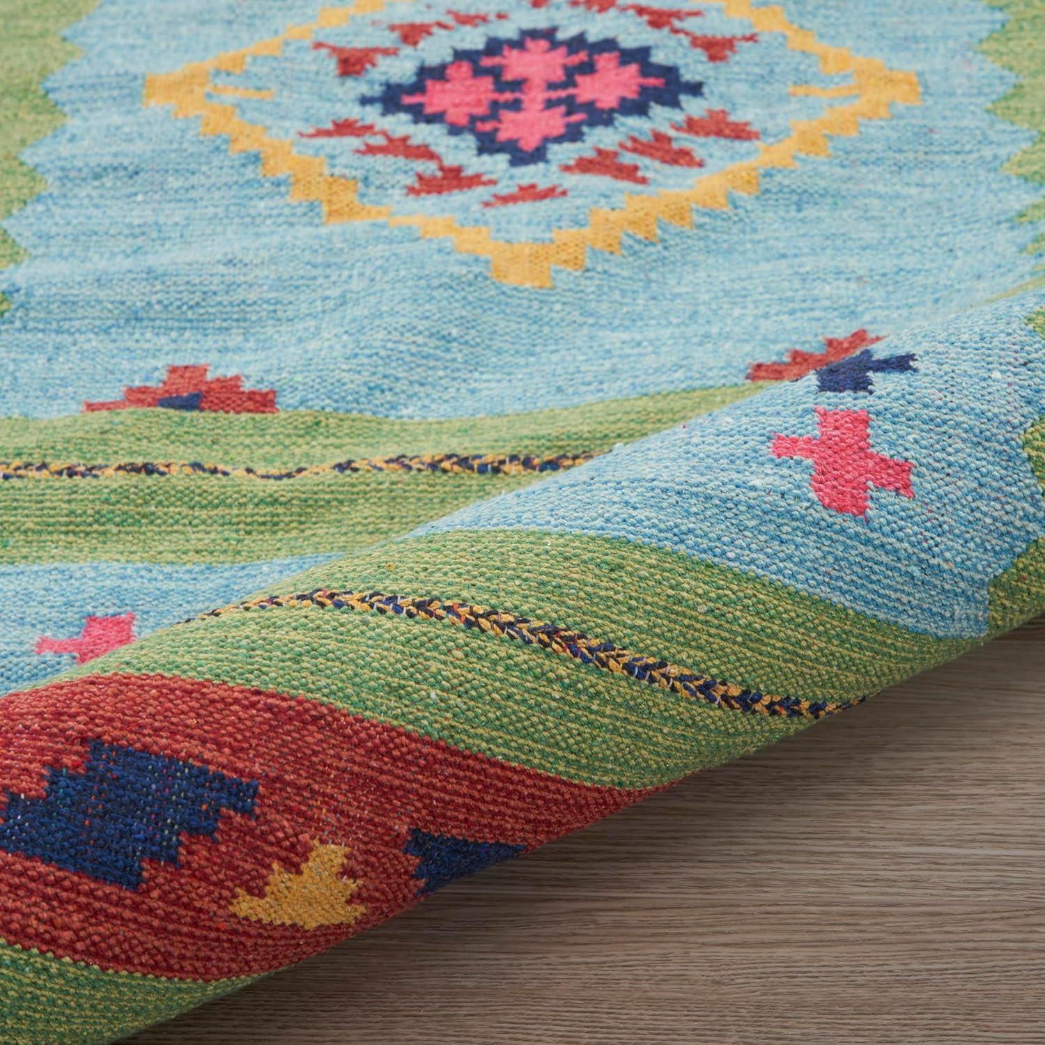 Nourison Baja Boho Geometric Southwestern Flatwoven Indoor Rug