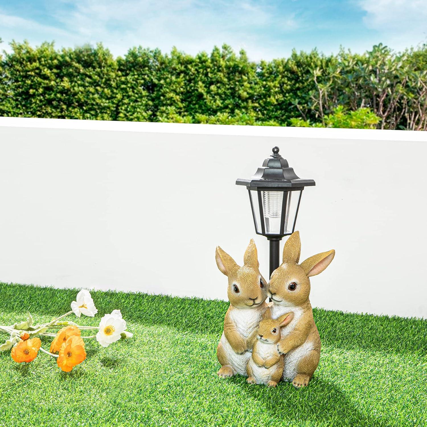 Lights And Flowerpot Funny Garden Decor Housewarming Gifts Lights For Patio Yard, Balcony Decorations (Dog And Cat)
