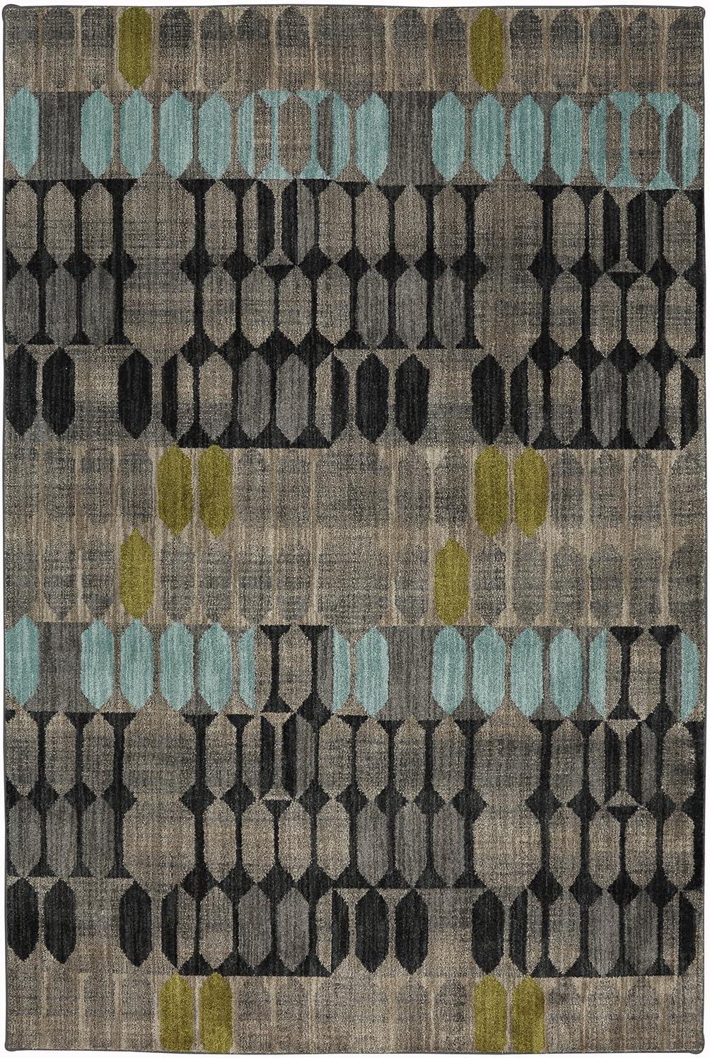 Cadmus Geometric Brown/Black Area Rug