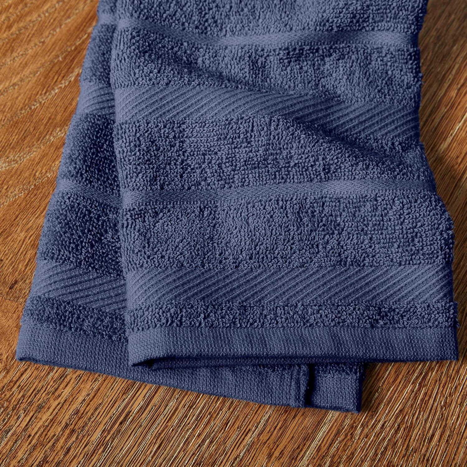 KitchenAid Albany Kitchen Towel 4-Pack Set, Blue Willow/White, 16"x26"