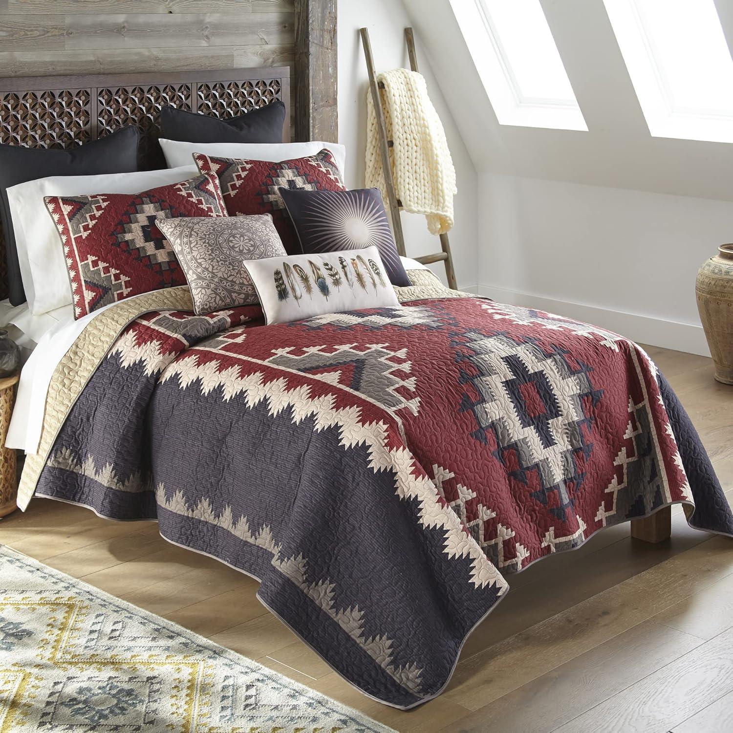 Donna Sharp Mojave Red Reversible Throw Pillow