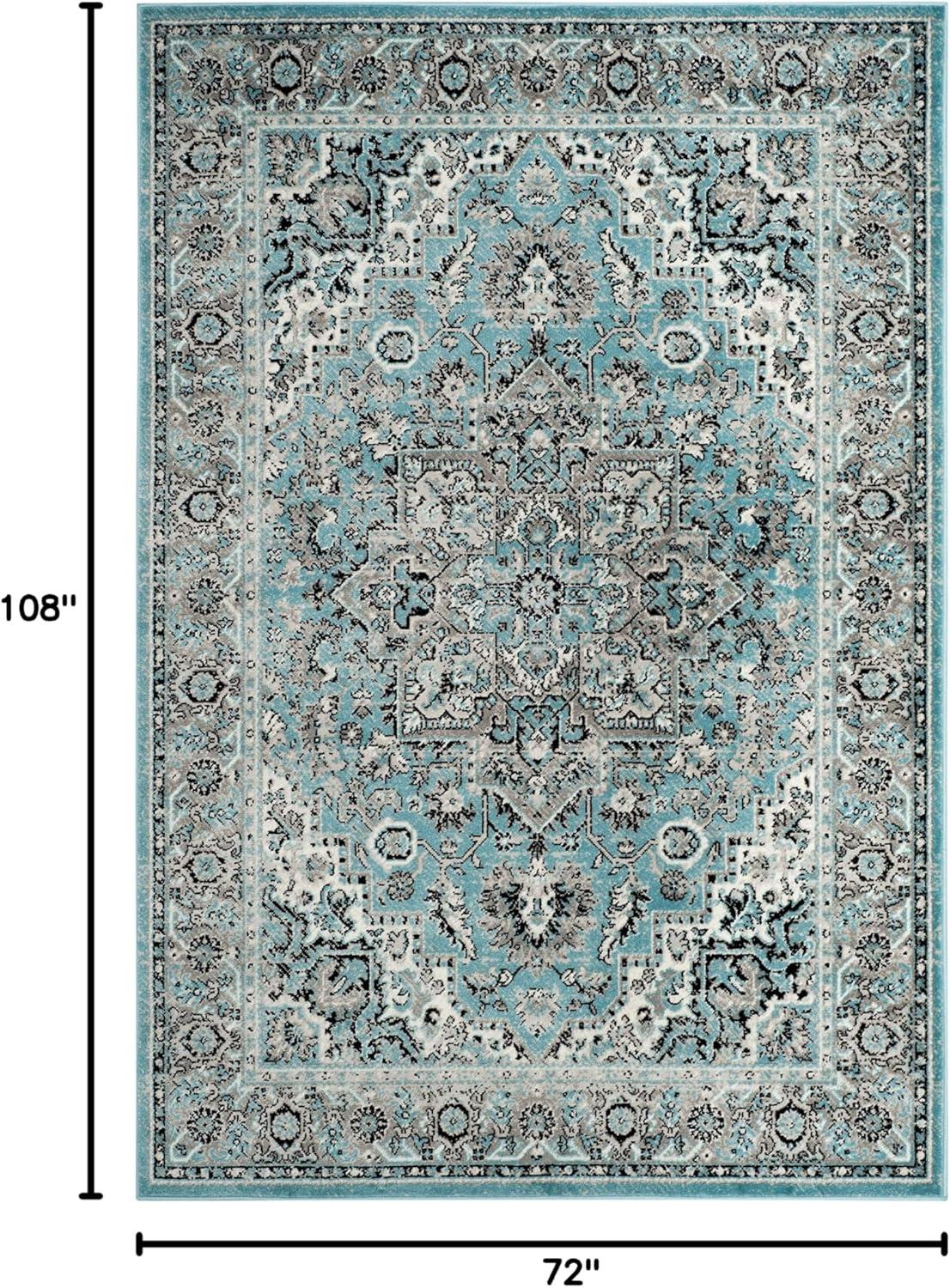 SAFAVIEH Skyler Collection SKY126M Blue / Ivory Rug