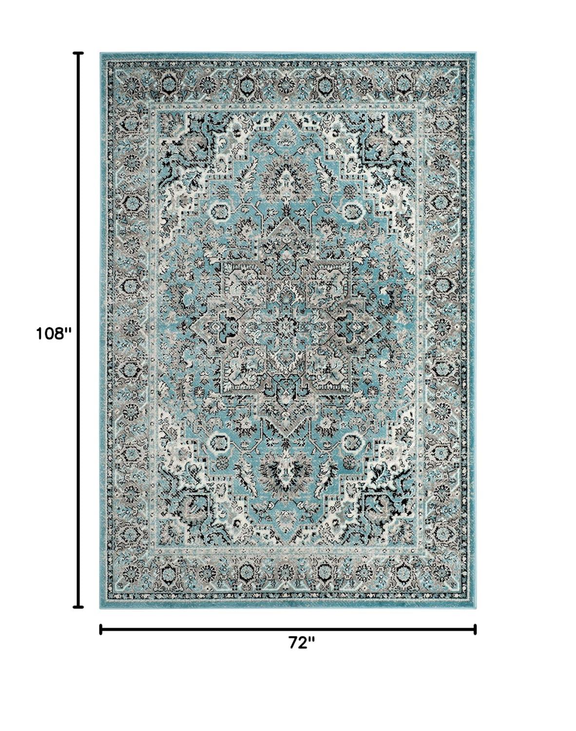 SAFAVIEH Skyler Collection SKY126M Blue / Ivory Rug