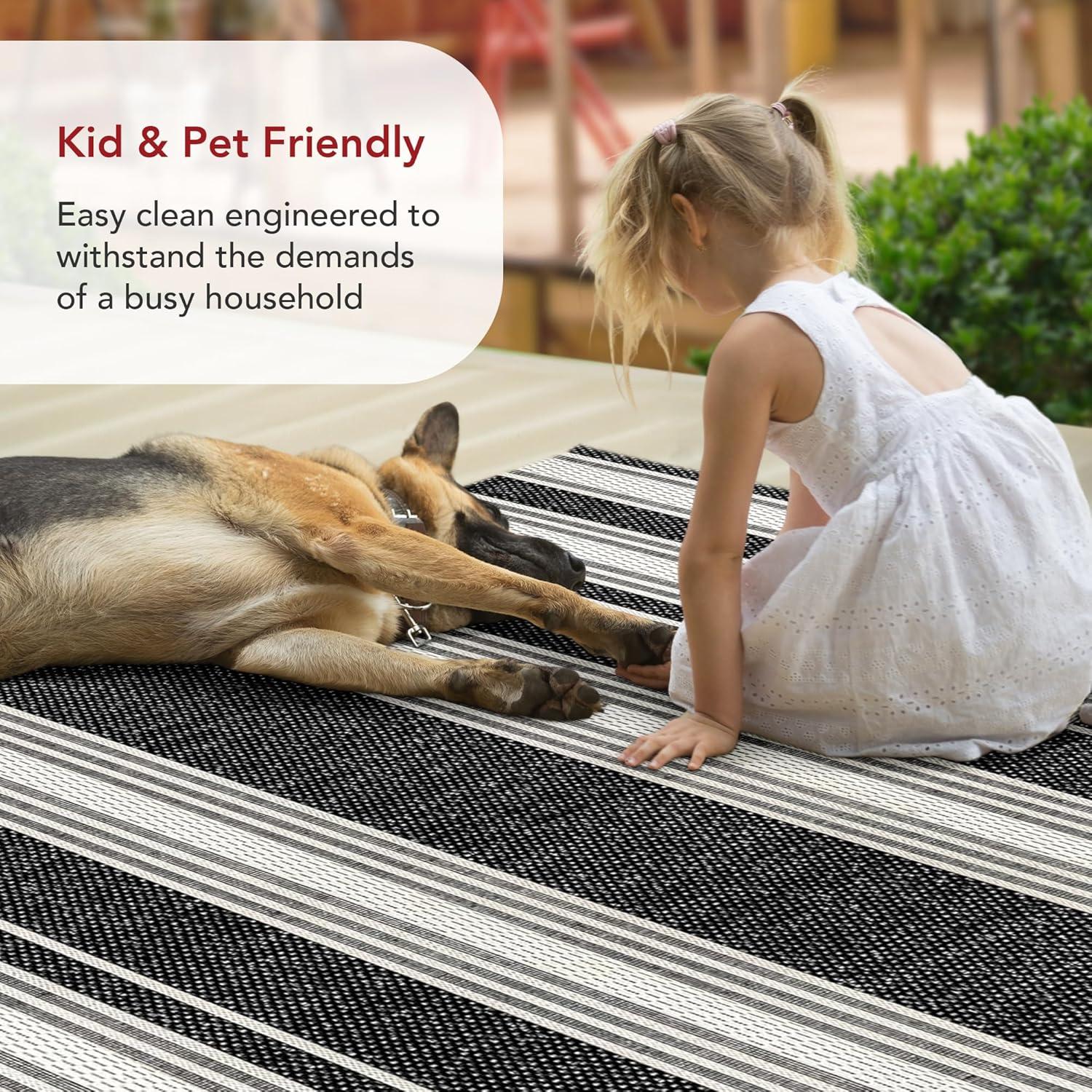 Romy Striped Indoor/Outdoor Area Rug