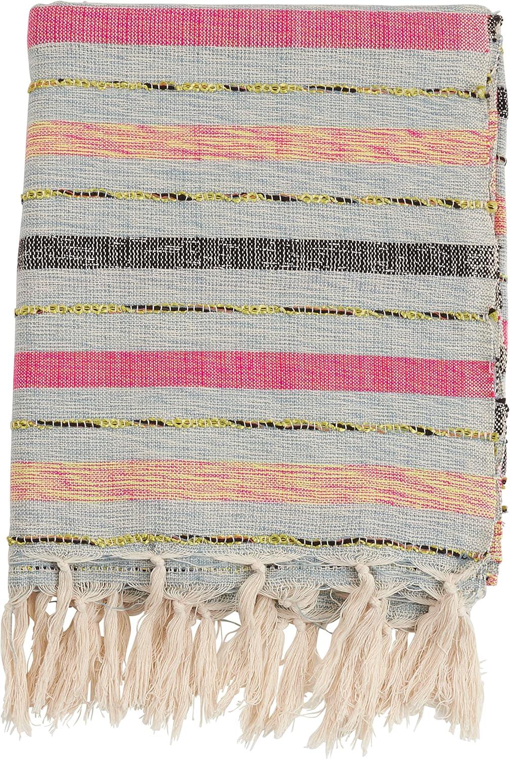 Saro Sevan Collection Hand Woven Throw Blanket